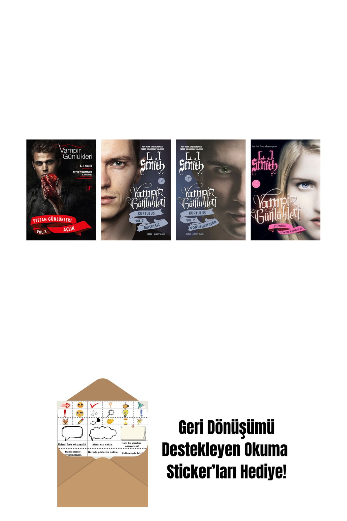 Artemis Yayınları L. J. Smith 4 Kitap Set + Okuma Sticker'ları