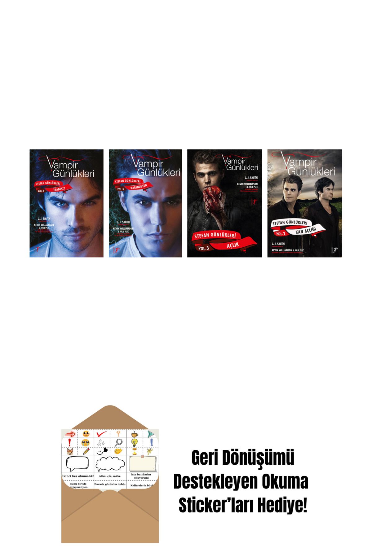 Artemis Yayınları L. J. Smith 4 Kitap Set + Okuma Sticker'ları