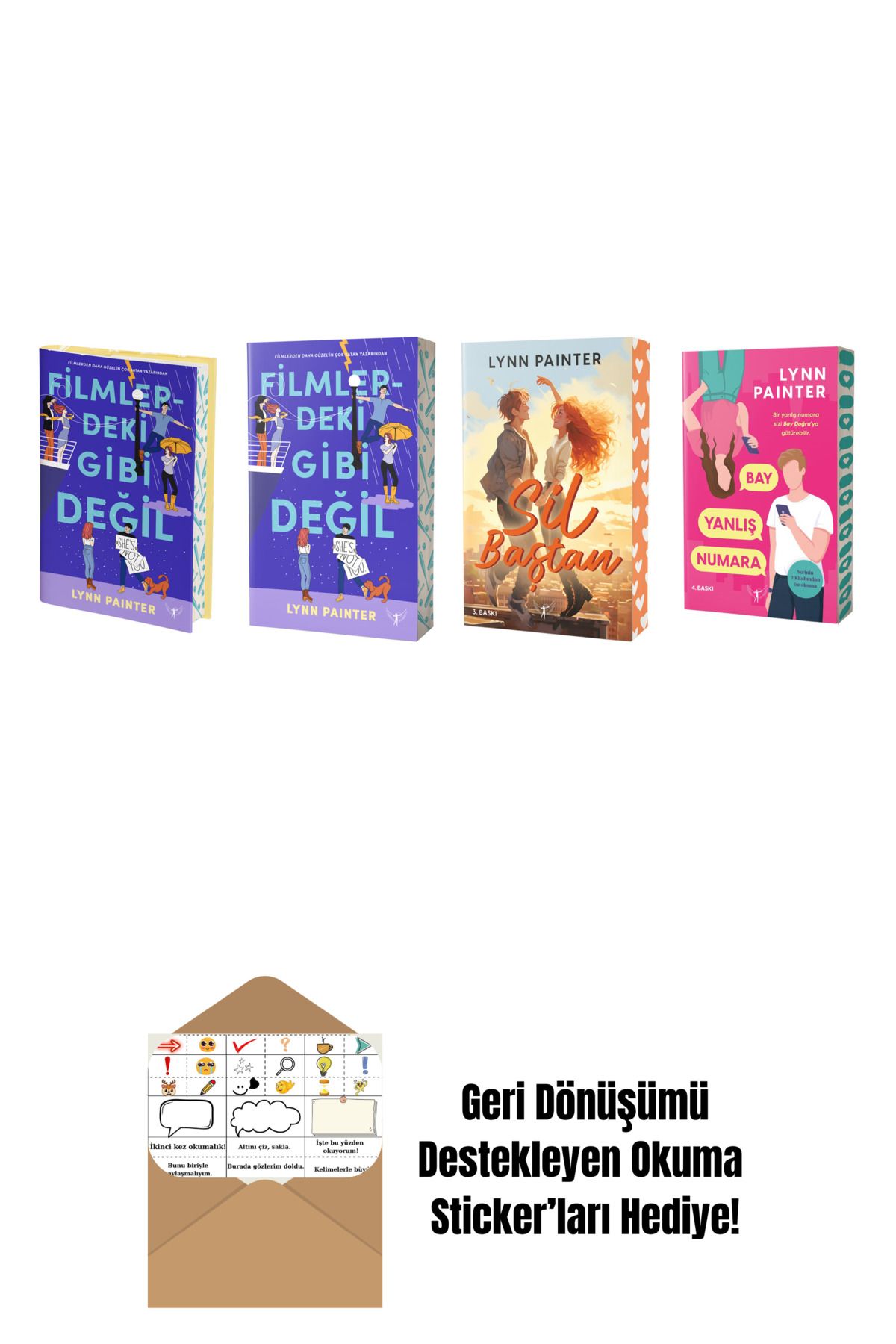 Artemis Yayınları Lynn Painter 4 Kitap Set + Okuma Sticker'ları