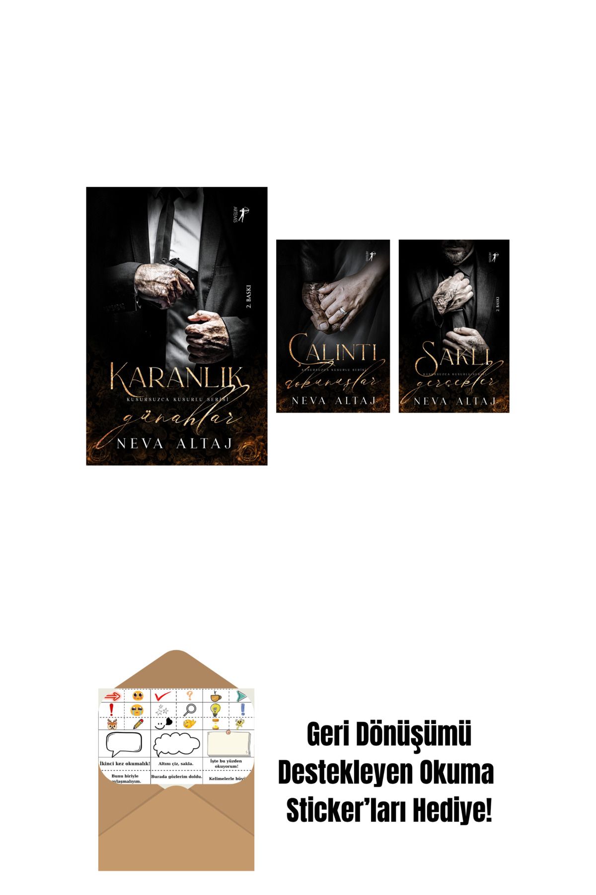 Artemis Yayınları Neva Altaj 3 Kitap Set + Okuma Sticker'ları