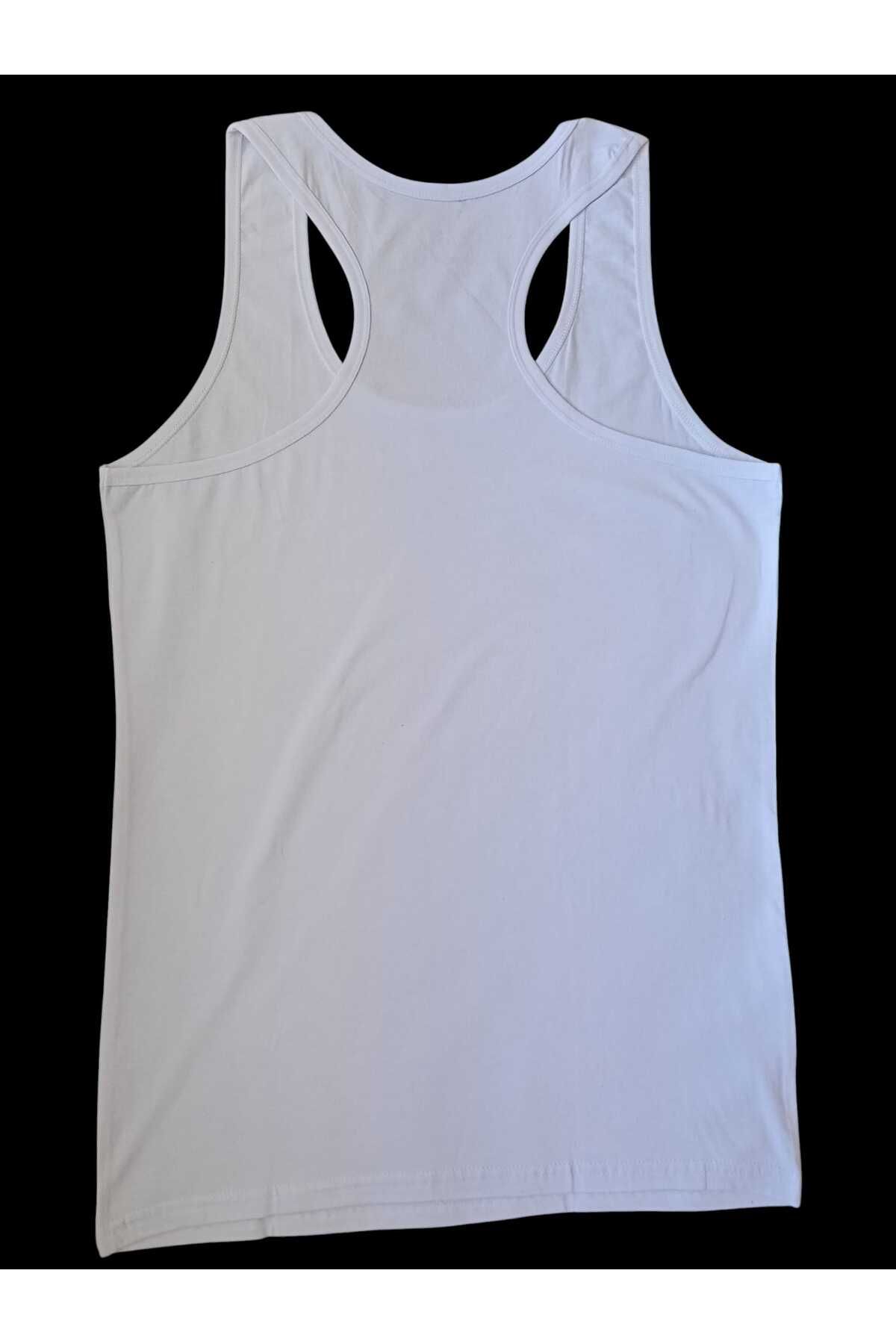 balkonda Spor atlet pamuklu cotton beyaz ekstra esnek slim fit SAE2-1
