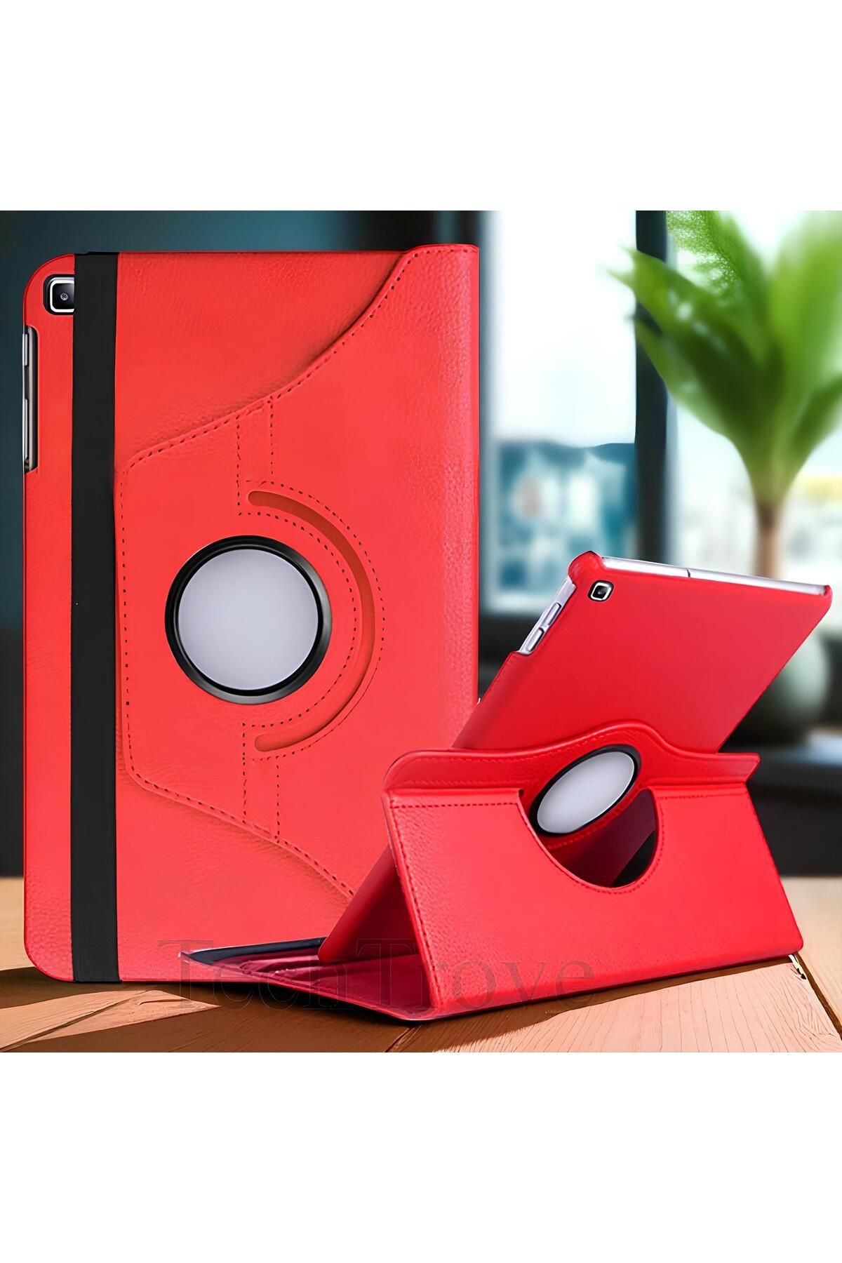 TechTrove Galaxy Tab S6 Lite P610 Kılıf 360 Dönebilen Standlı Pu Deri Kılıf