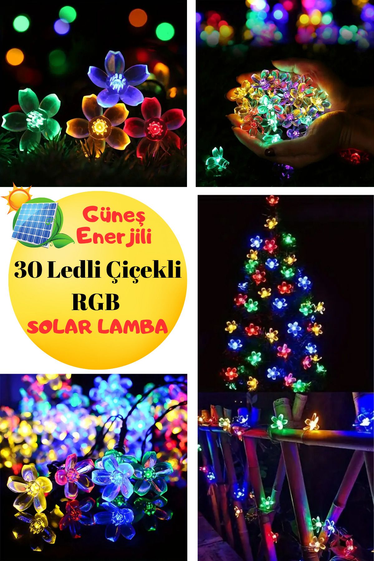 Shopura 30 ledli solar bahçe işıkları | Solar Güneş Enerjili Led Bahçe Aydınlatması