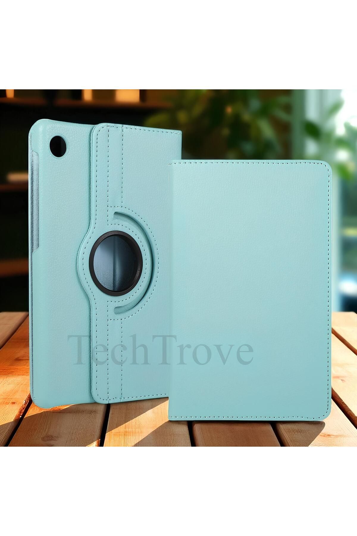 TechTrove Lenovo Tab M10 TB-328F 3. Jenerasyon Kılıf 360 Dönebilen Standlı Pu Deri Kılıf