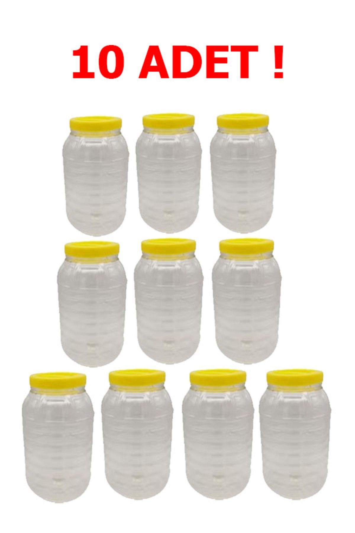 pet Bidon 10 Litre Peynir Turşu Zeytin Salça Saklama Kabı 10 Adet
