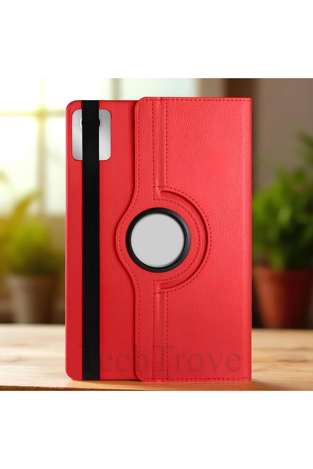 TechTrove Lenovo M11 TB-330FU Kılıf 360 Dönebilen Standlı Pu Deri Kılıf