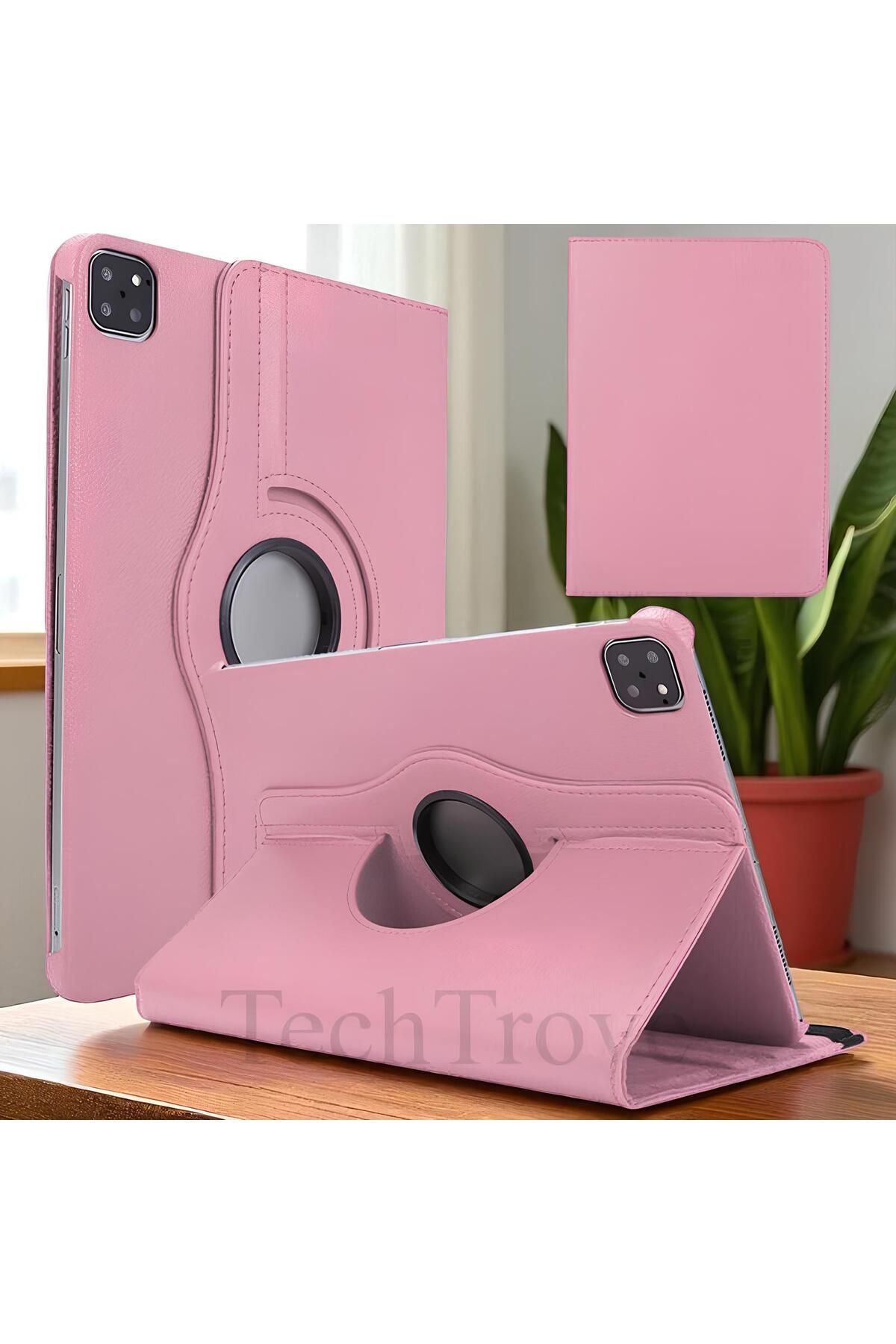 TechTrove Apple iPad Air 11 2024 Kılıf 360 Dönebilen Standlı Pu Deri Kılıf