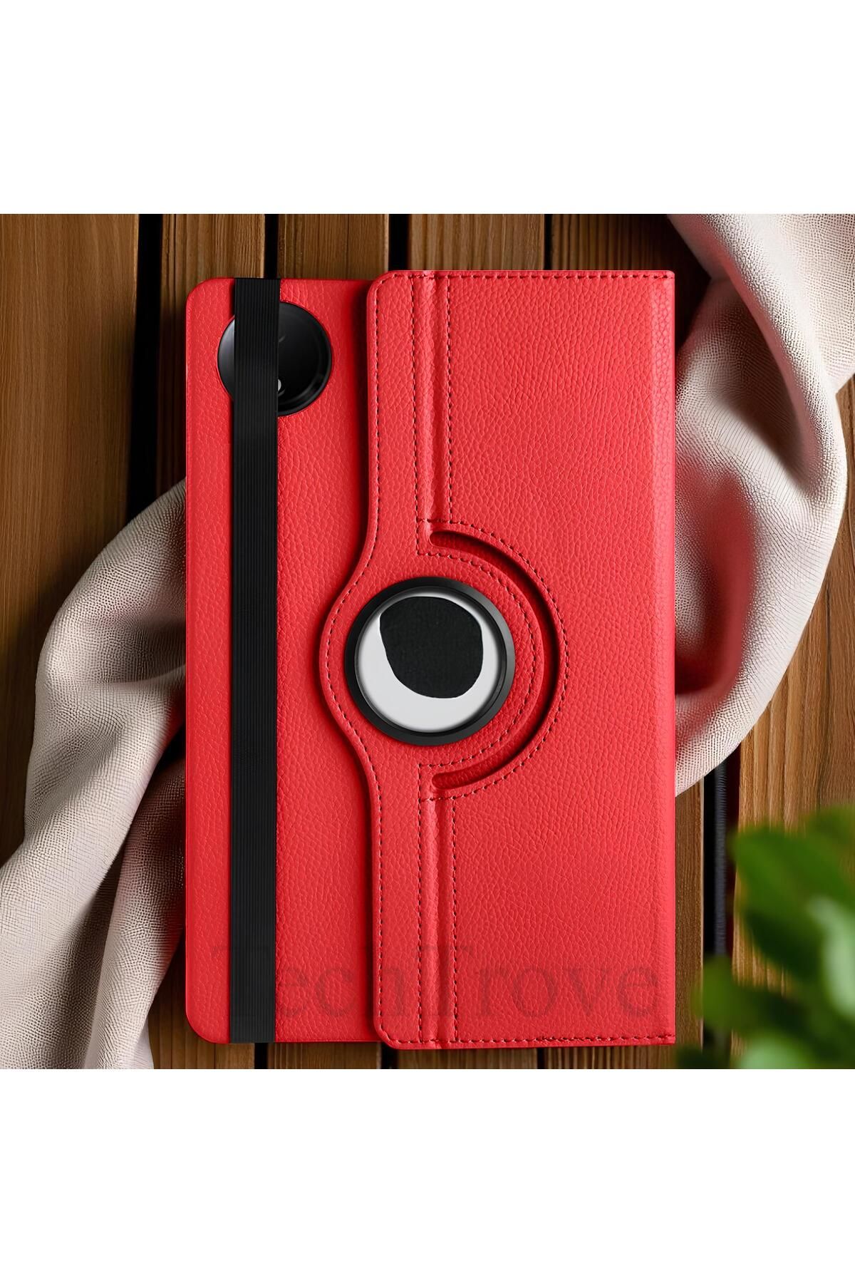 TechTrove Xiaomi Redmi Pad SE 8.7 Kılıf 360 Dönebilen Standlı Pu Deri Kılıf