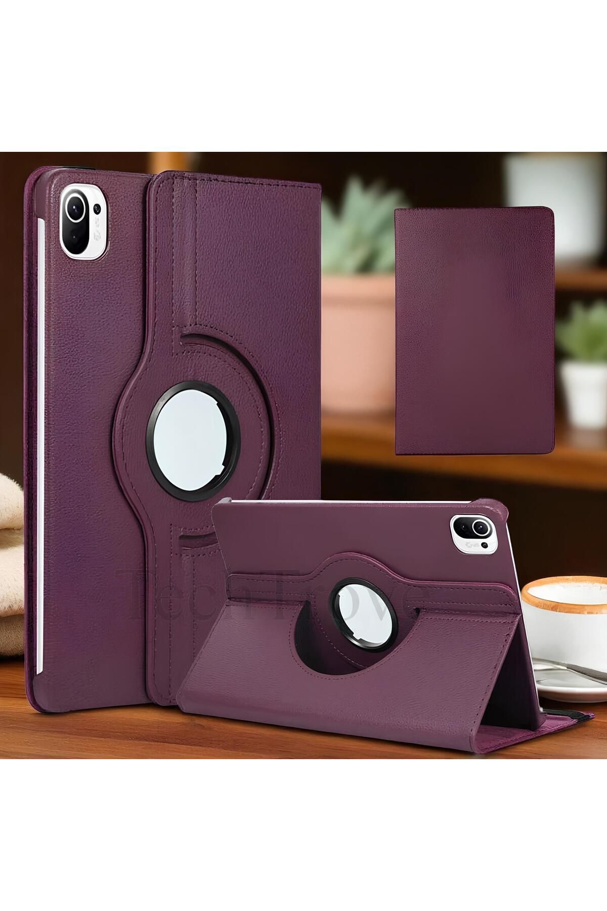 TechTrove Xiaomi Mi Pad 5 Kılıf 360 Dönebilen Standlı Pu Deri Kılıf