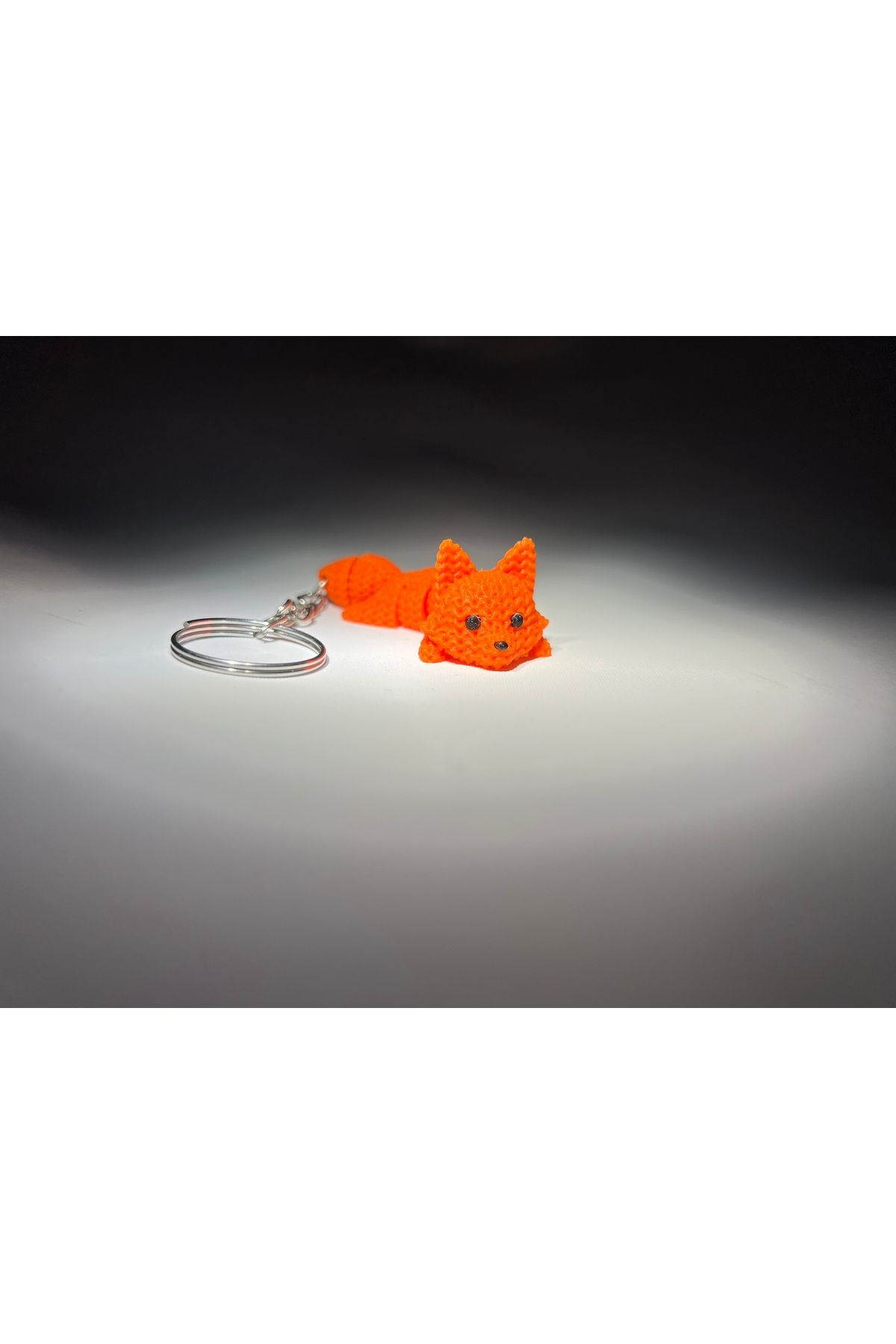 FabriQ 3D Örgü Eklemli Tilki Anahtarlık