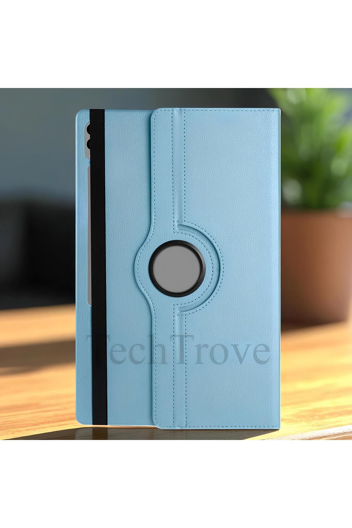 TechTrove Galaxy Tab S9 Ultra SM-X910 Kılıf 360 Dönebilen Standlı Pu Deri Kılıf