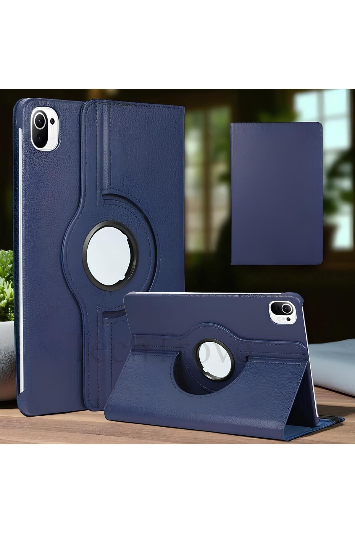 TechTrove Xiaomi Mi Pad 5 Kılıf 360 Dönebilen Standlı Pu Deri Kılıf