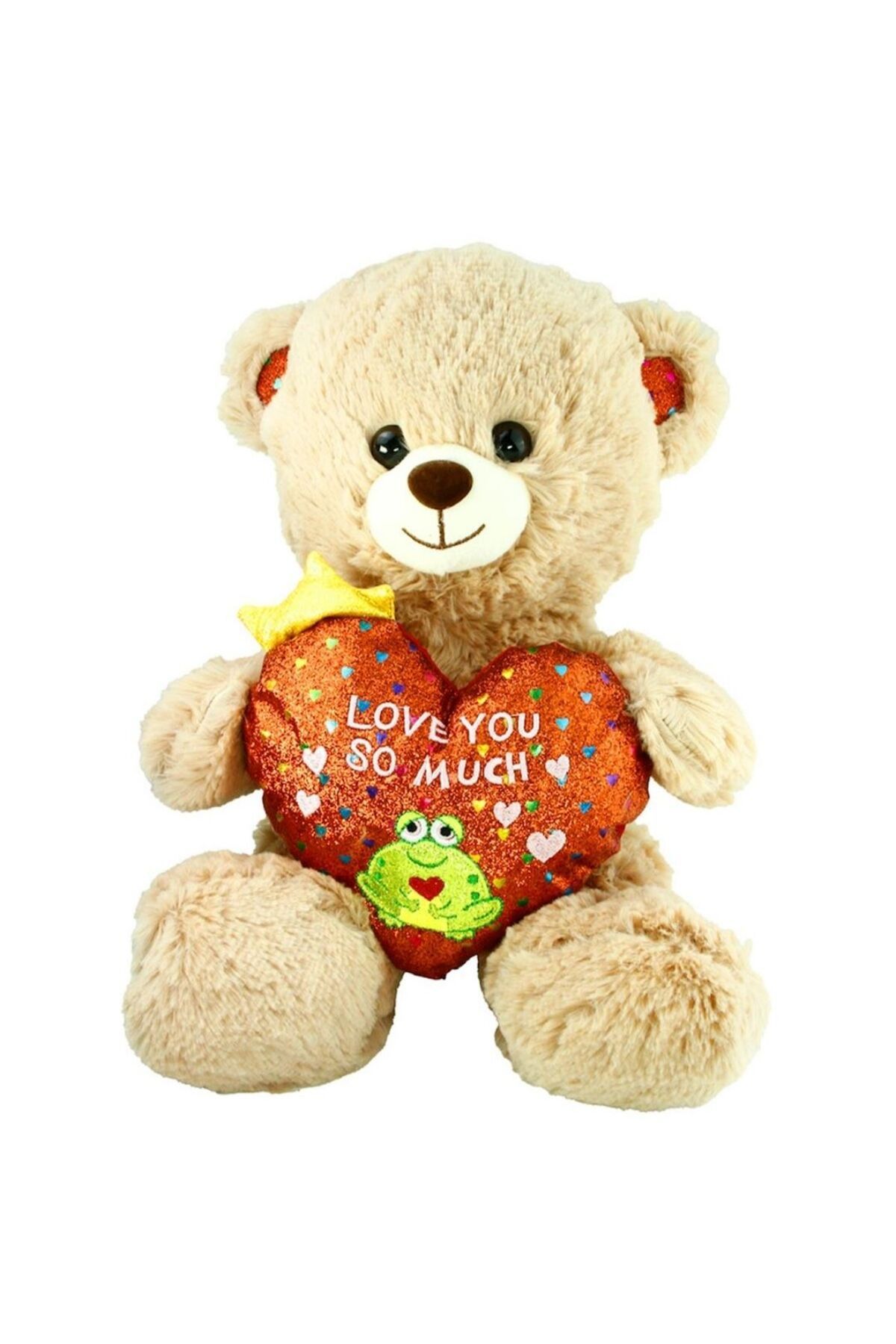 Mastro Art PELÜŞ JH2323 KALPLİ AYI LOVE YOU SO MUCH 30 CM