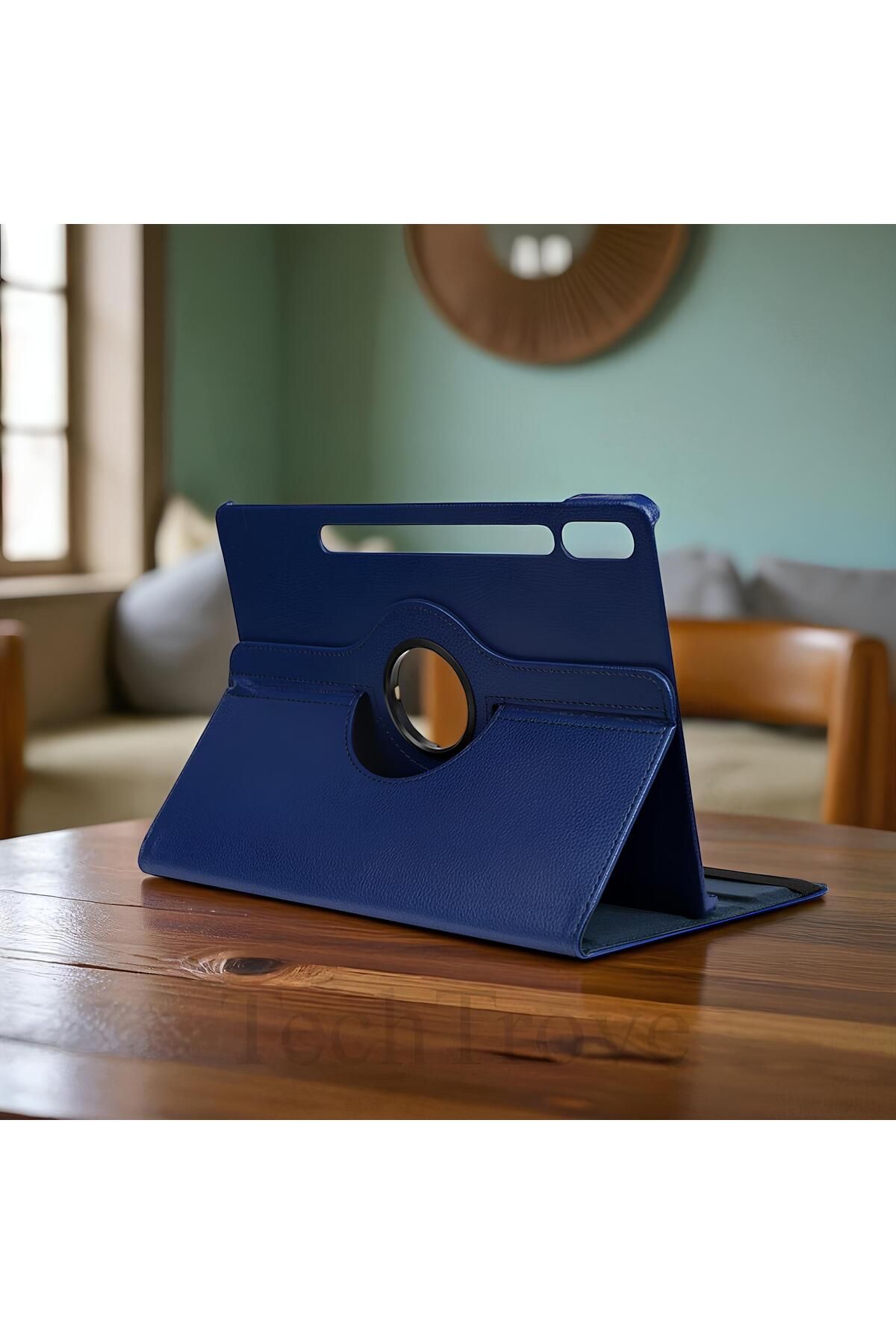 TechTrove Galaxy Tab S10 Plus Kılıf 360 Dönebilen Standlı Pu Deri Kılıf