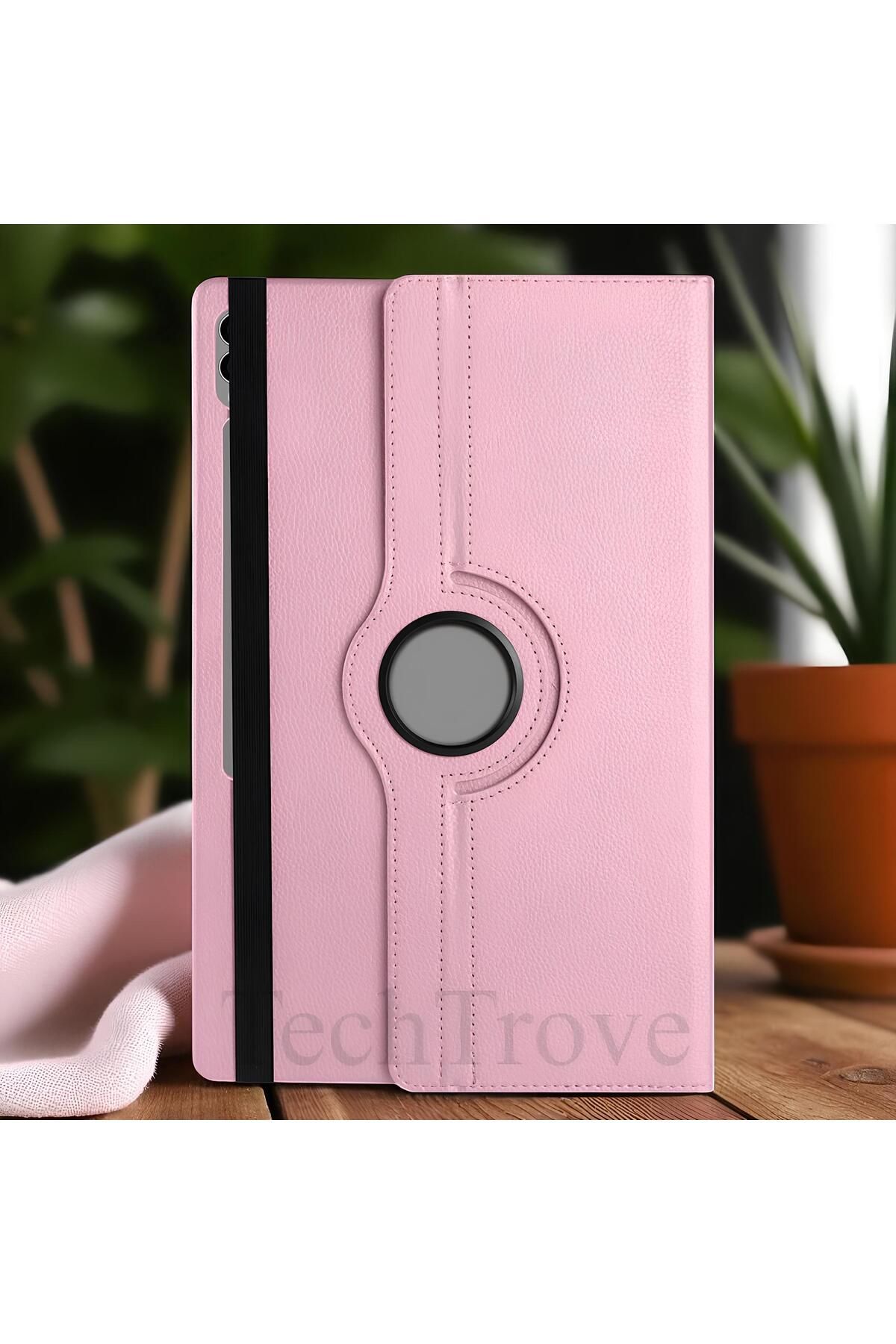 TechTrove Galaxy Tab S10 Ultra Kılıf 360 Dönebilen Standlı Pu Deri Kılıf
