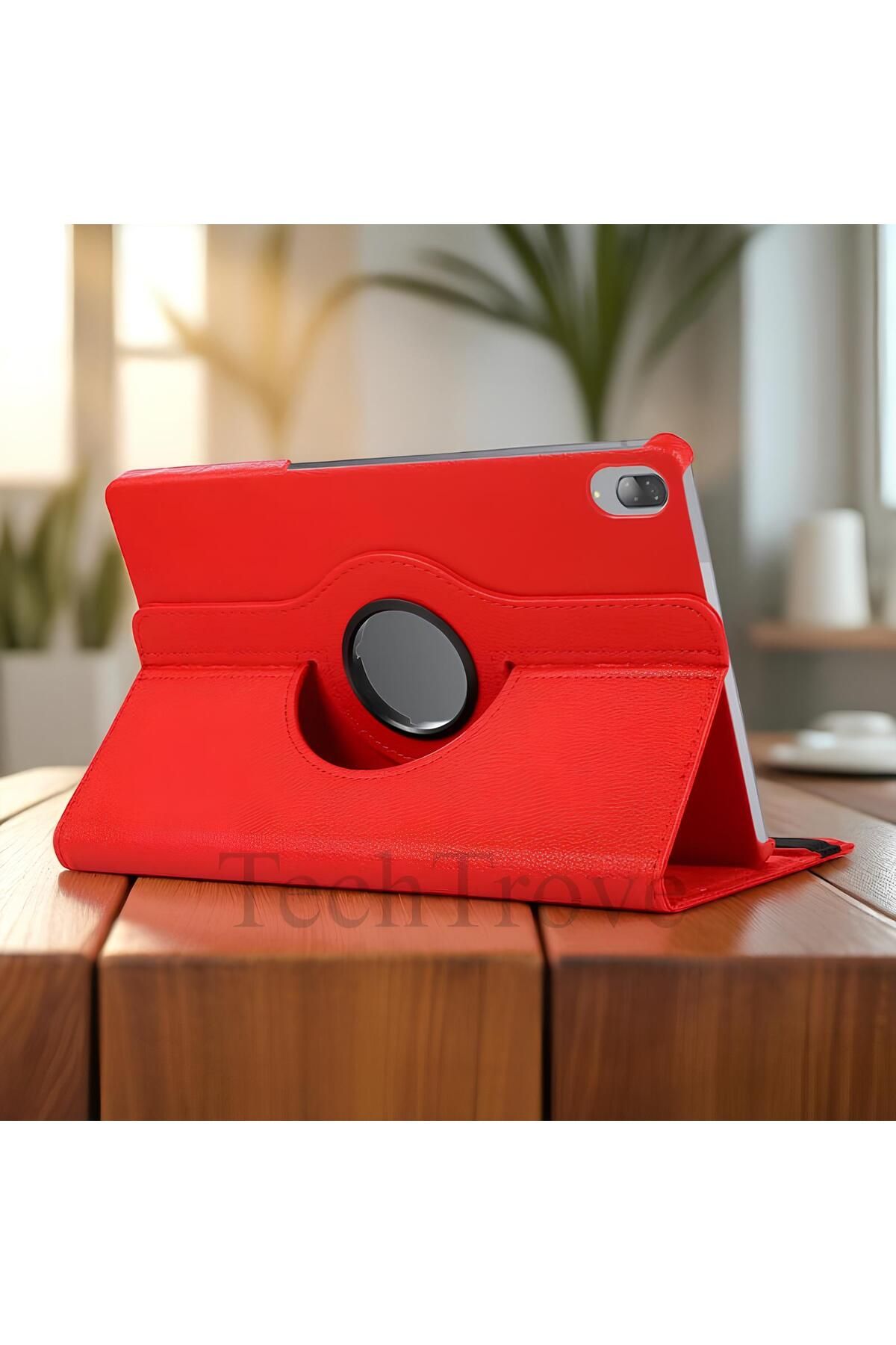 TechTrove Lenovo Tab P11 Pro 11.2" 2.Nesil Kılıf 360 Dönebilen Standlı Pu Deri Kılıf