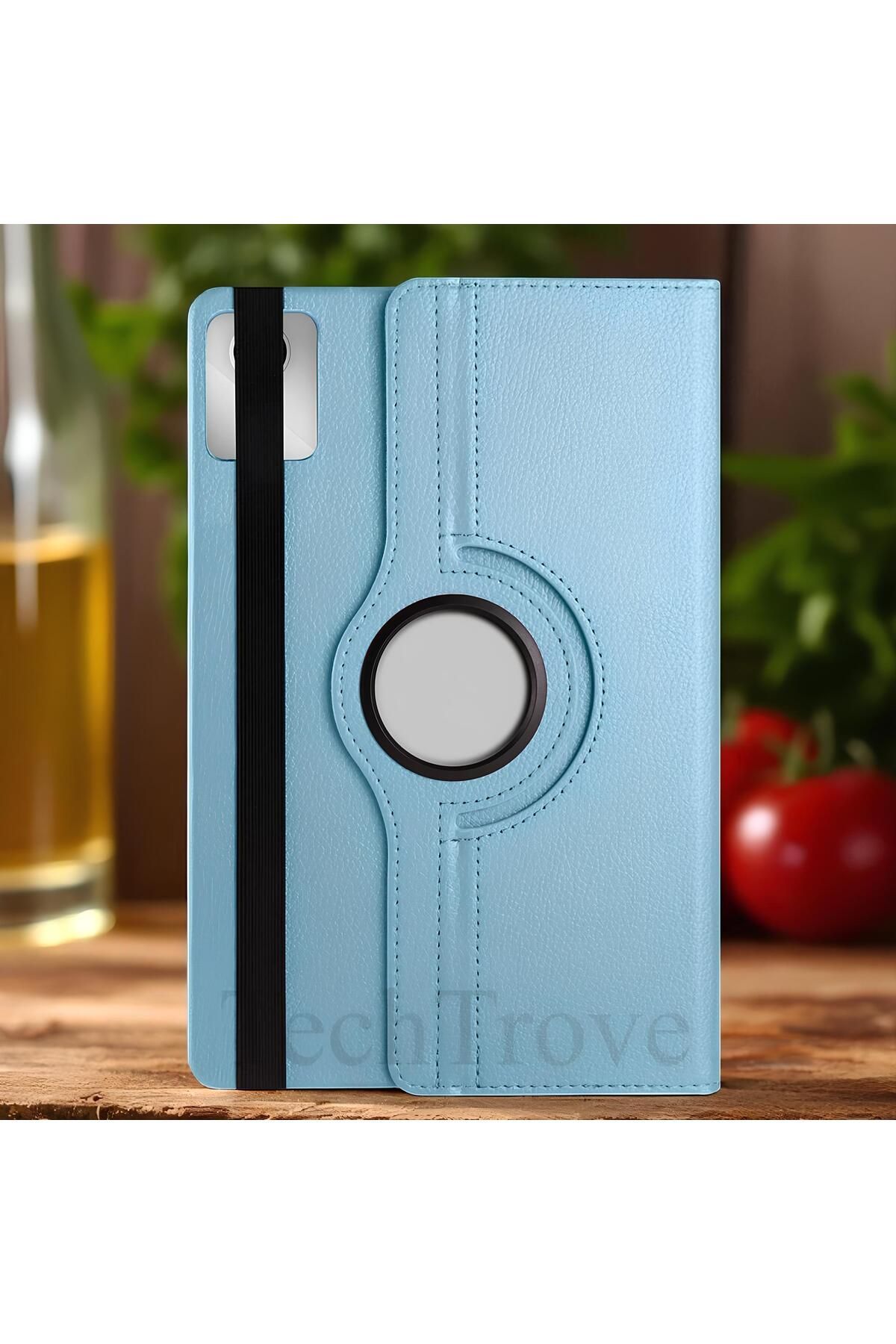 TechTrove Lenovo M11 TB-330FU Kılıf 360 Dönebilen Standlı Pu Deri Kılıf