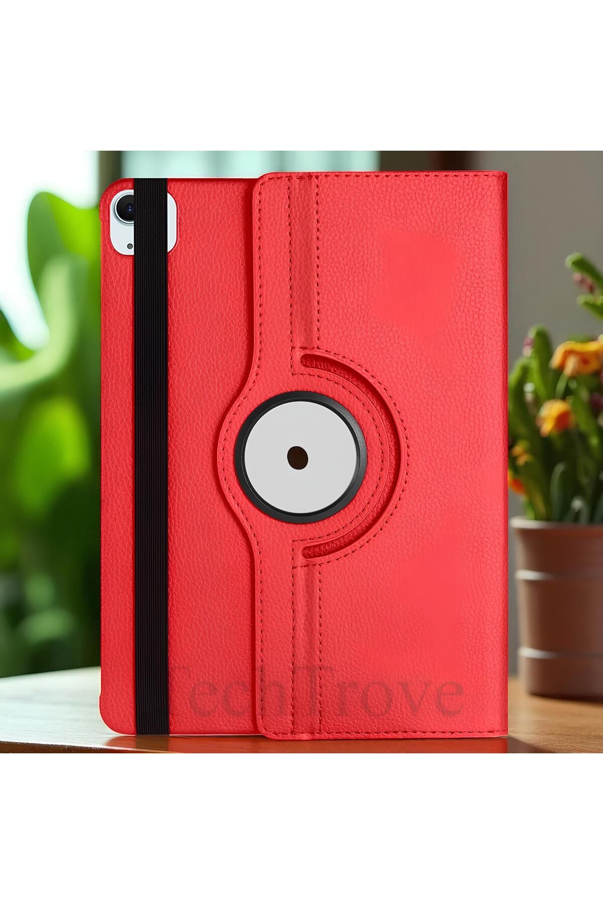 TechTrove Apple iPad Pro 11 2024 Kılıf 360 Dönebilen Standlı Pu Deri Kılıf