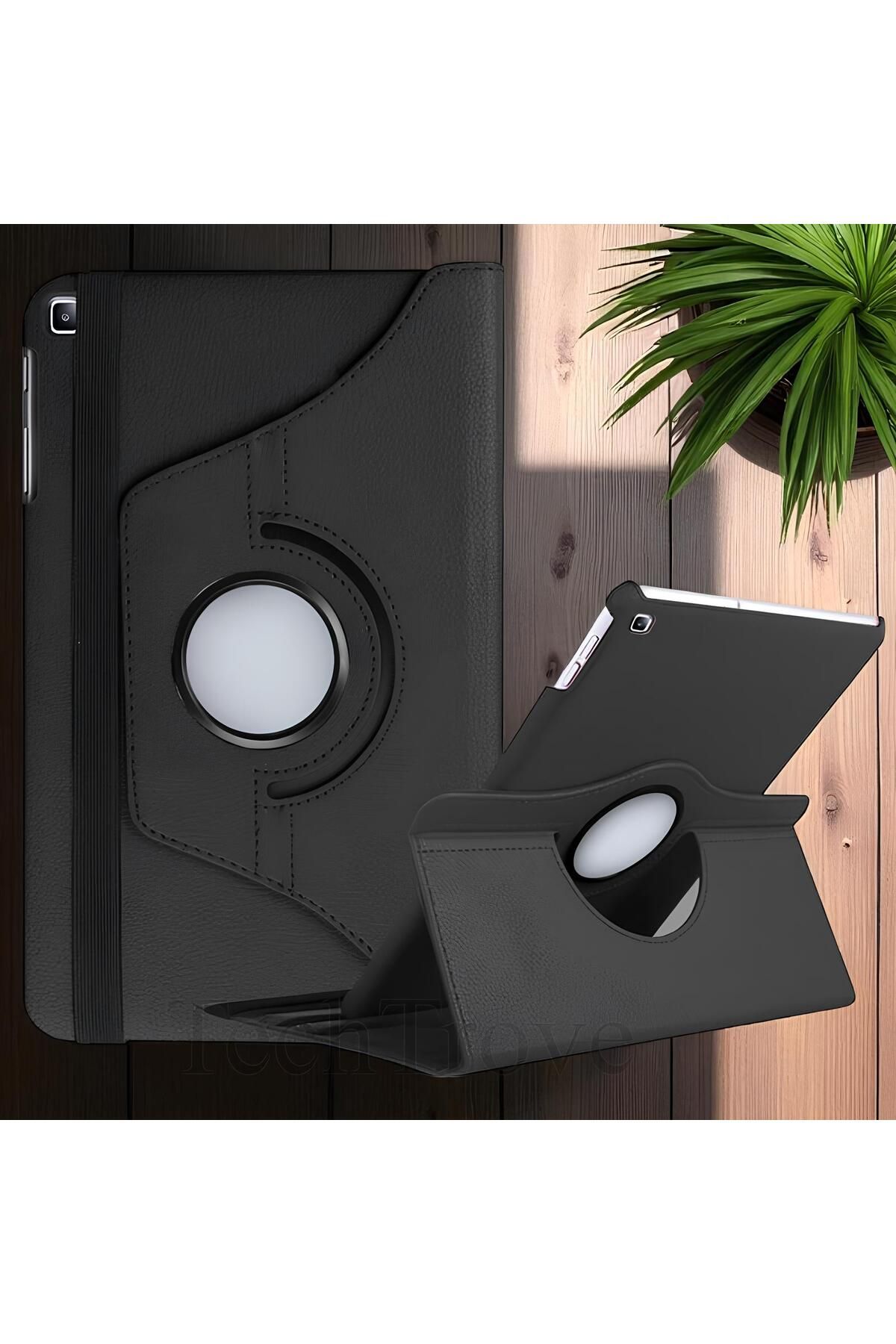 TechTrove Galaxy Tab S6 Lite P610 Kılıf 360 Dönebilen Standlı Pu Deri Kılıf