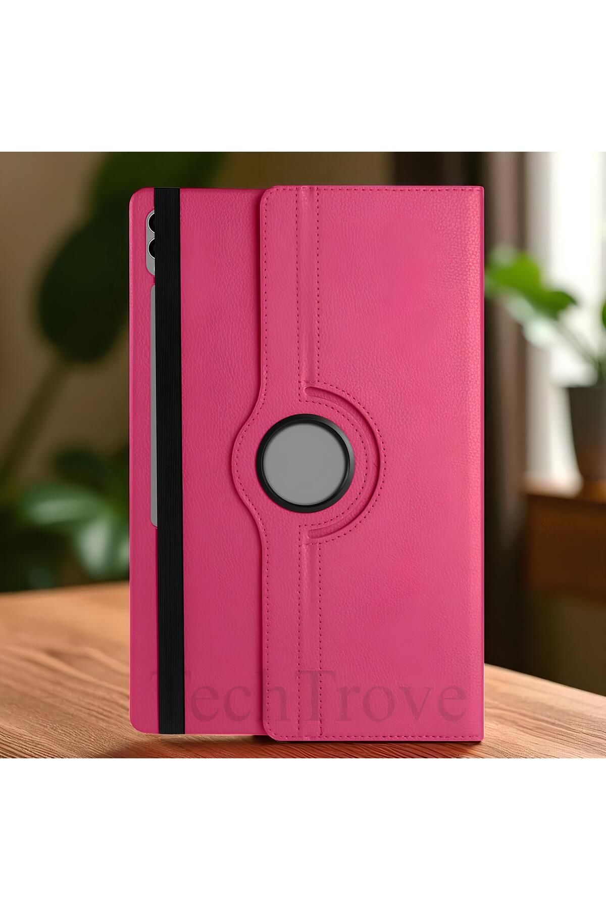 TechTrove Galaxy Tab S10 Ultra Kılıf 360 Dönebilen Standlı Pu Deri Kılıf