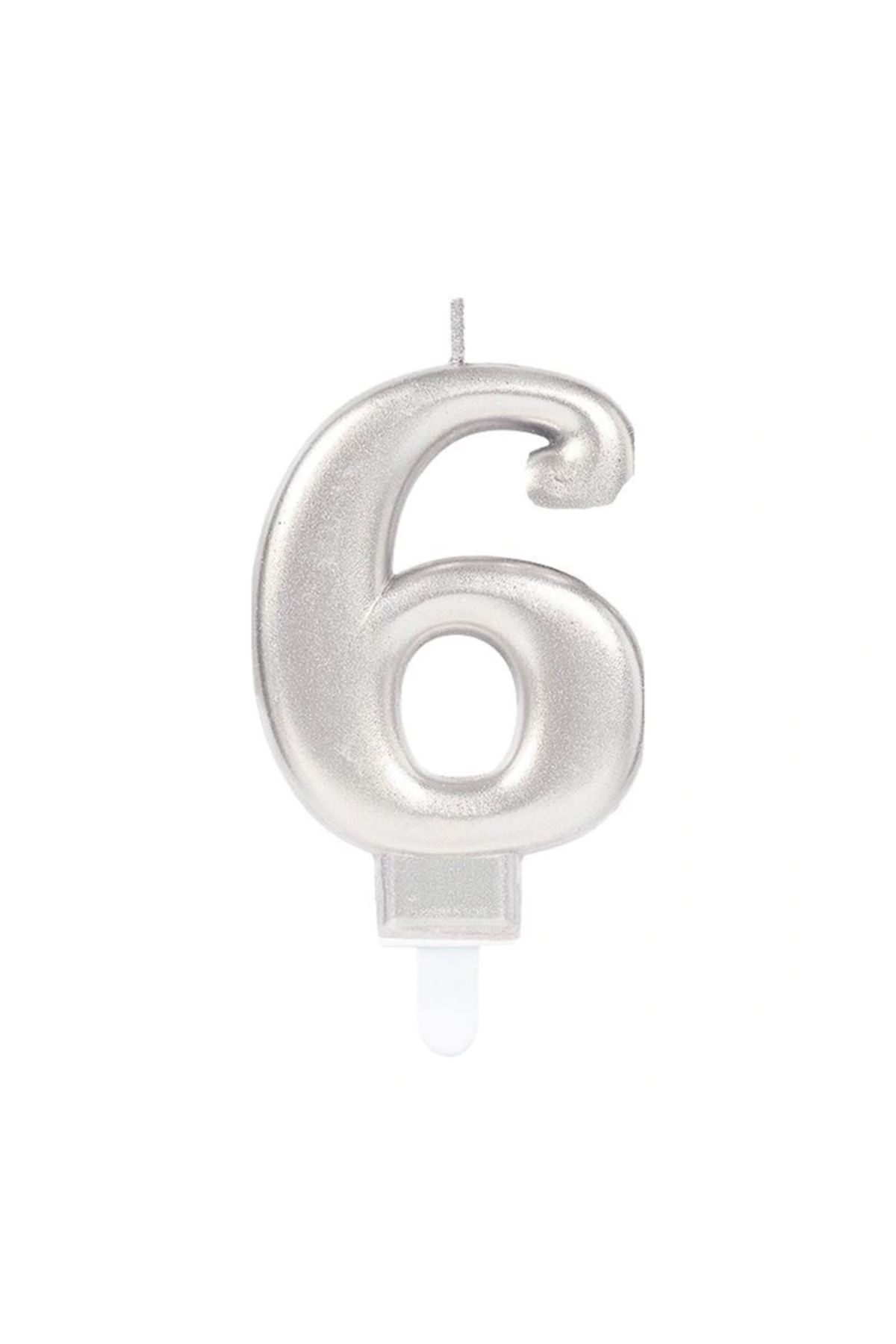 shopwave 6 Rakam Mum Gümüş Renk (5047)