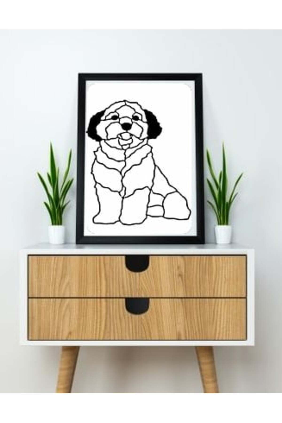Lucest Malta köpeği duvar heykeli 2D (Plastik Aparattır!!!)
