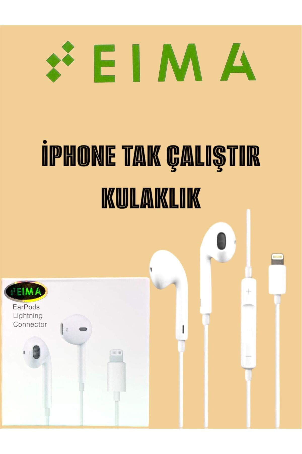 Bestech Tak Çalışır Kablolu Kulaklık Lightning Girişli İphone Uyumlu