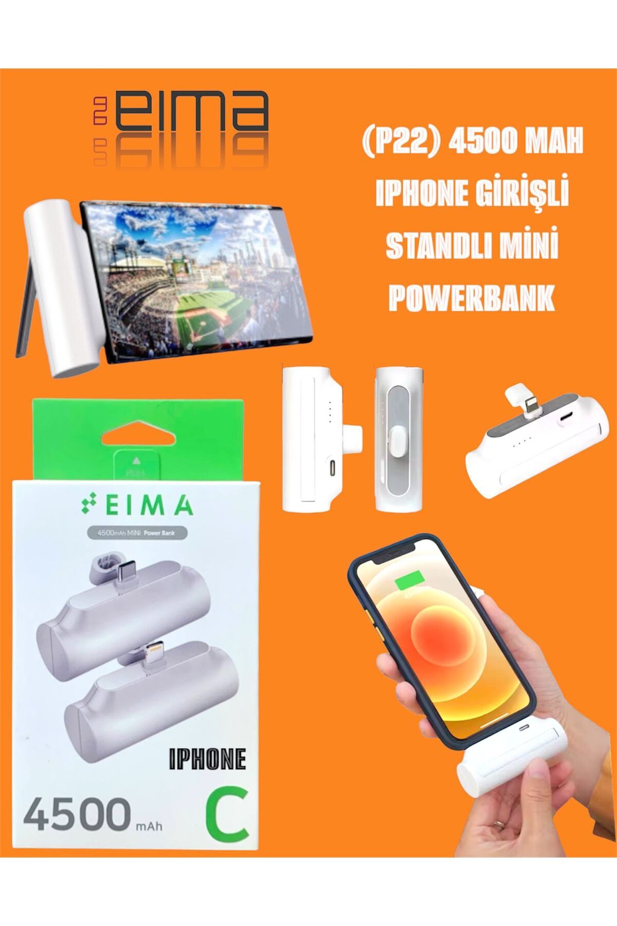 Bestech 4500 Mah Lightning Girişli Standlı Mini Powerbank P22