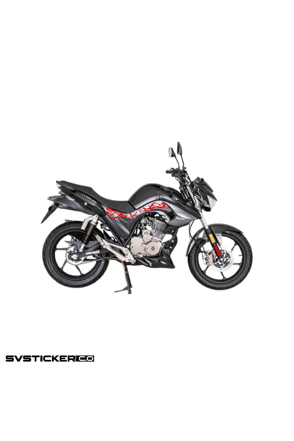 ARONA Mondial Drift L 125 Orta Şase Yıldırım Sticker Deseni Şimşek