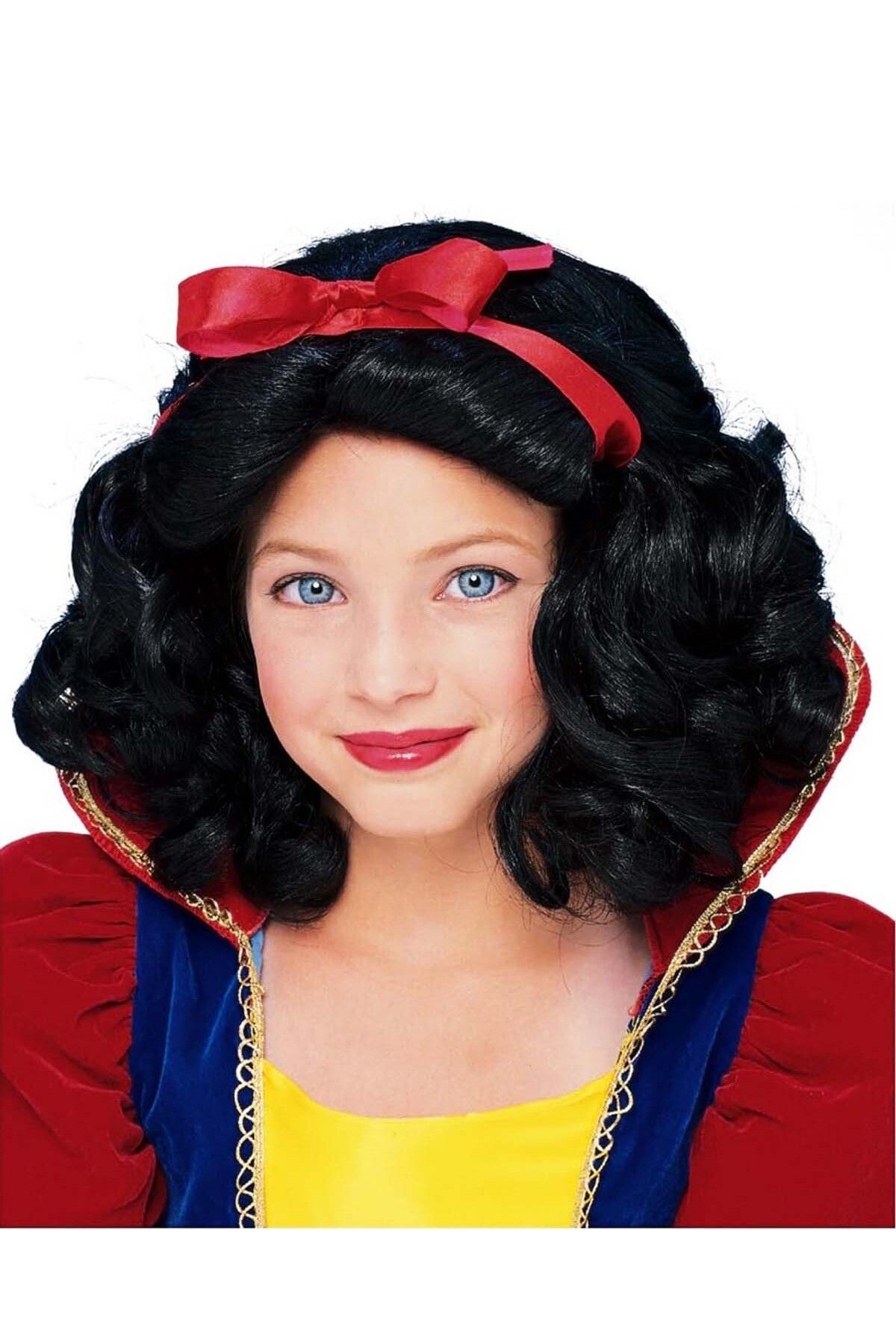 Kanonik Education Pamuk Prenses Peruğu Kırmızı Fiyonklu