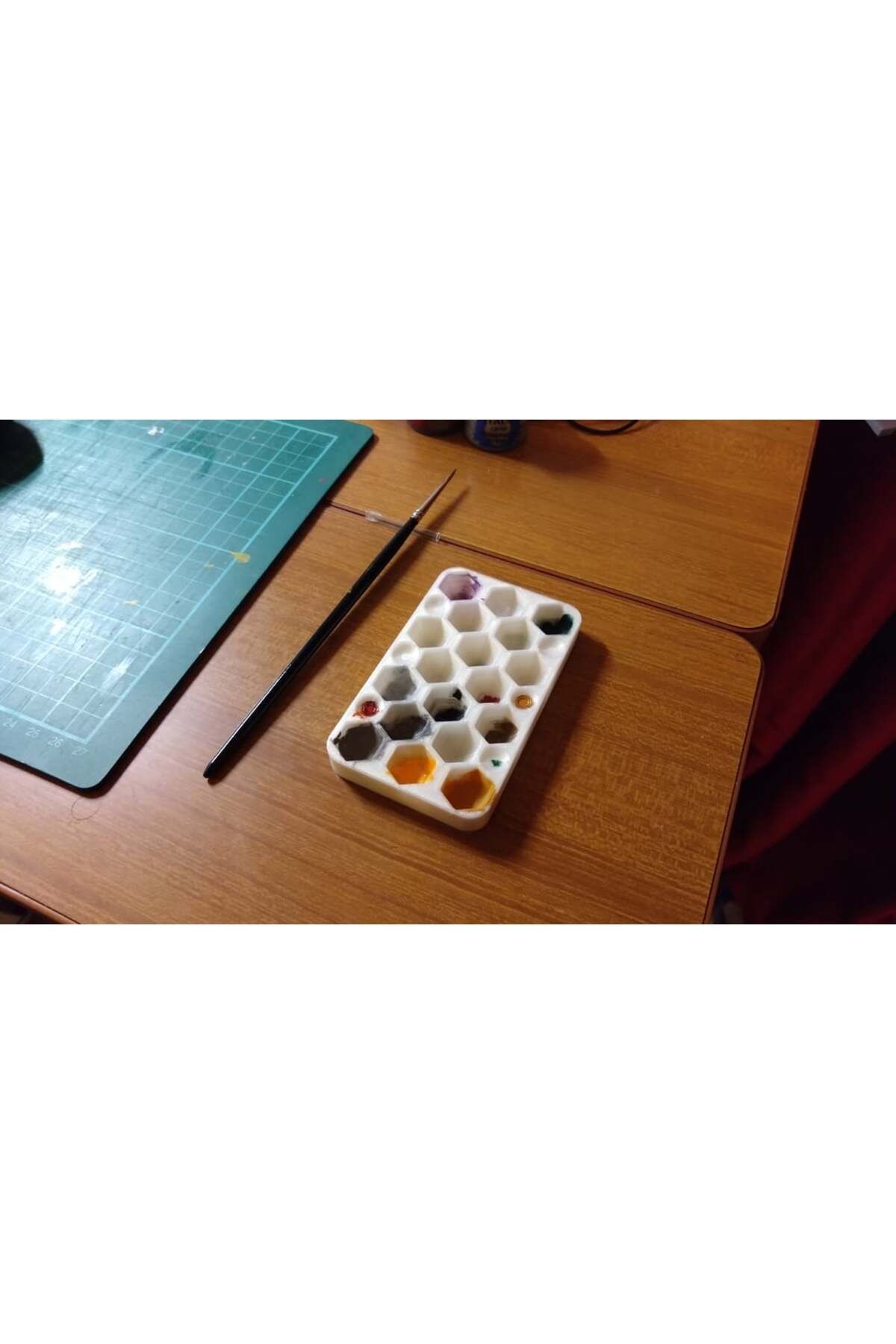 Lucest altıgen kutu boya paleti (Plastik Aparattır!!!)
