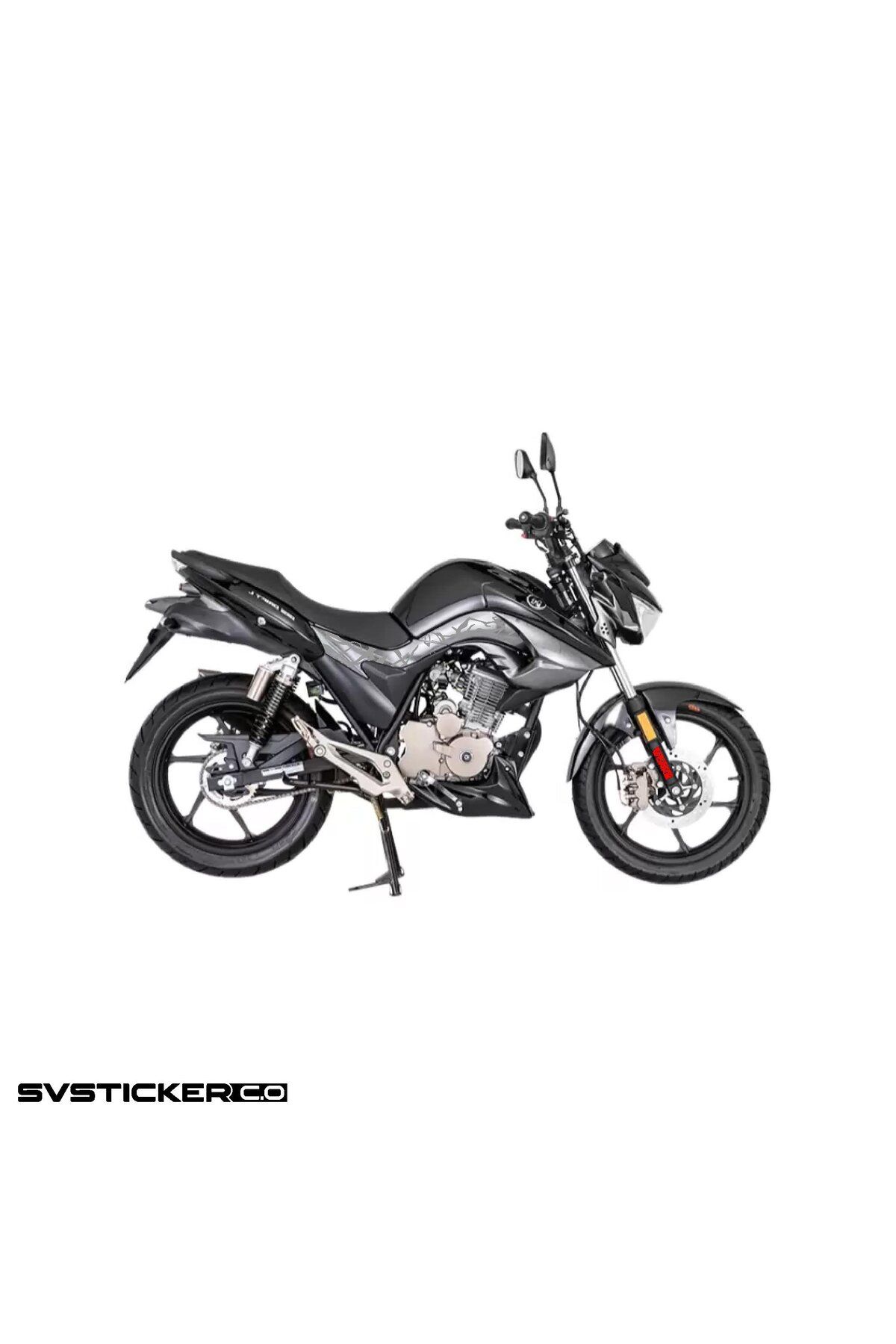 ARONA Mondial Drift L 125 Orta Şase Yıldırım Sticker Deseni Şimşek