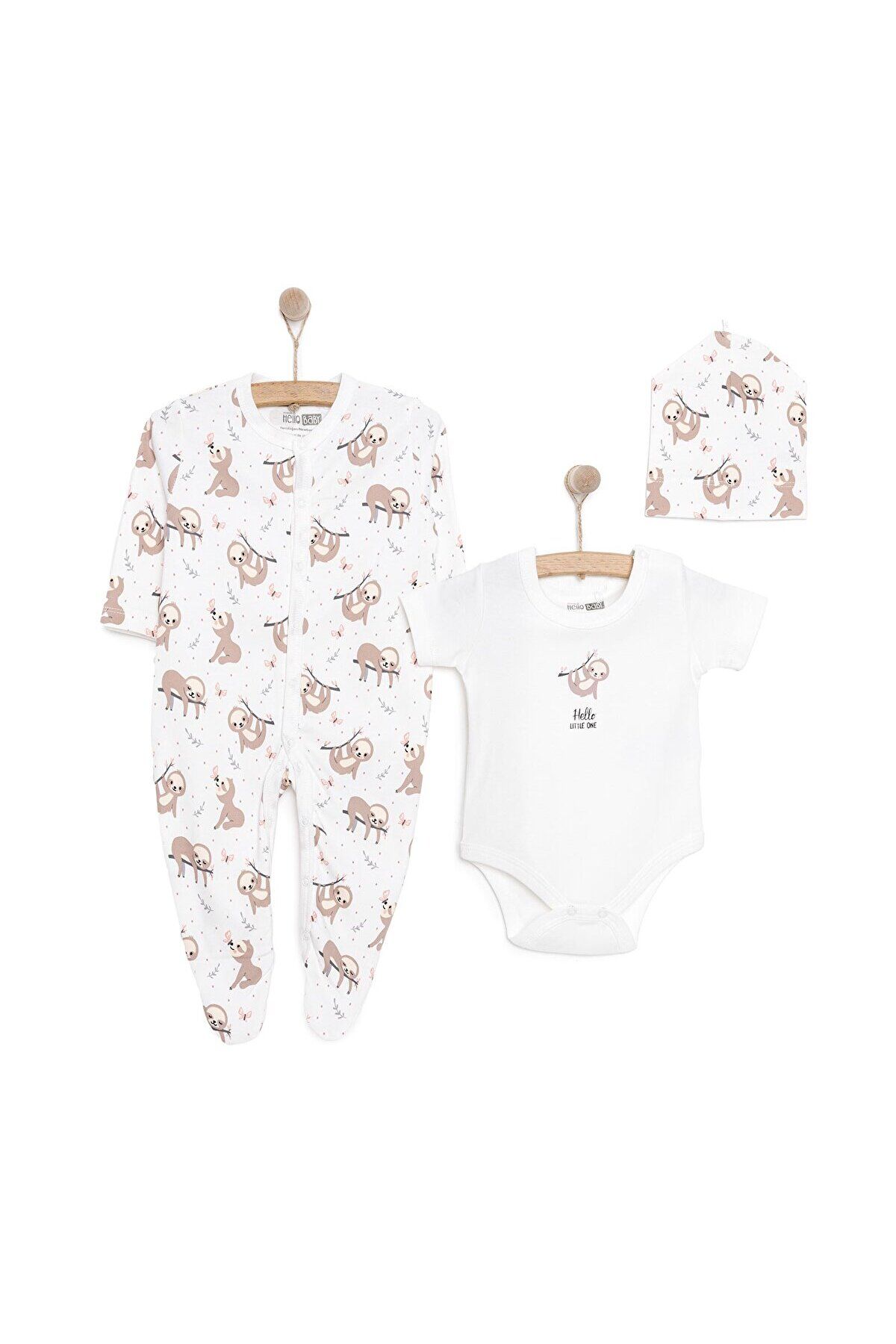 ebebek Hello Baby HelloBaby Yenidoğan Tulum-Body-Şapka