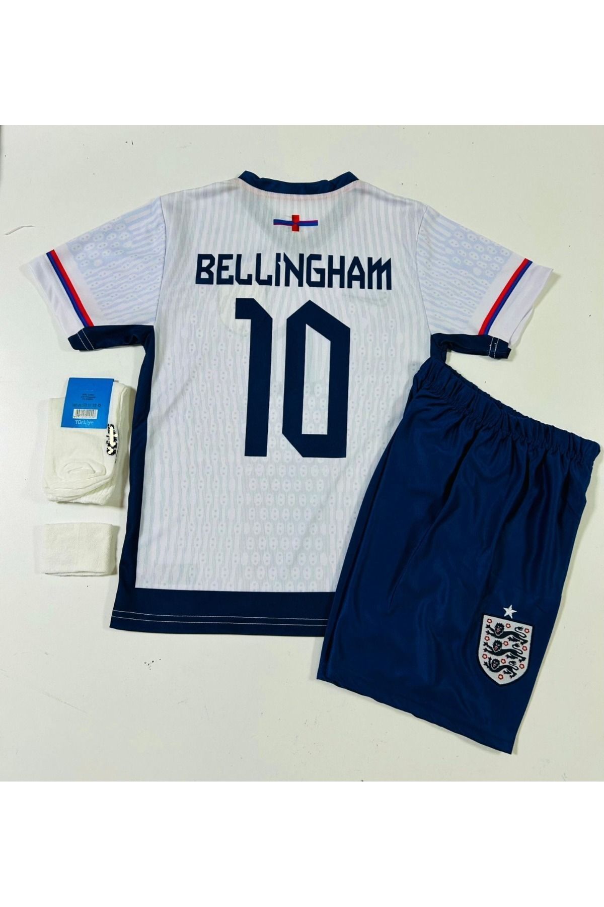 FAMİLYSTAN Ingiltere Milli Takımı Yeni Sezon Euro 2024 Bellingham Çocuk Forması 4'lü Set