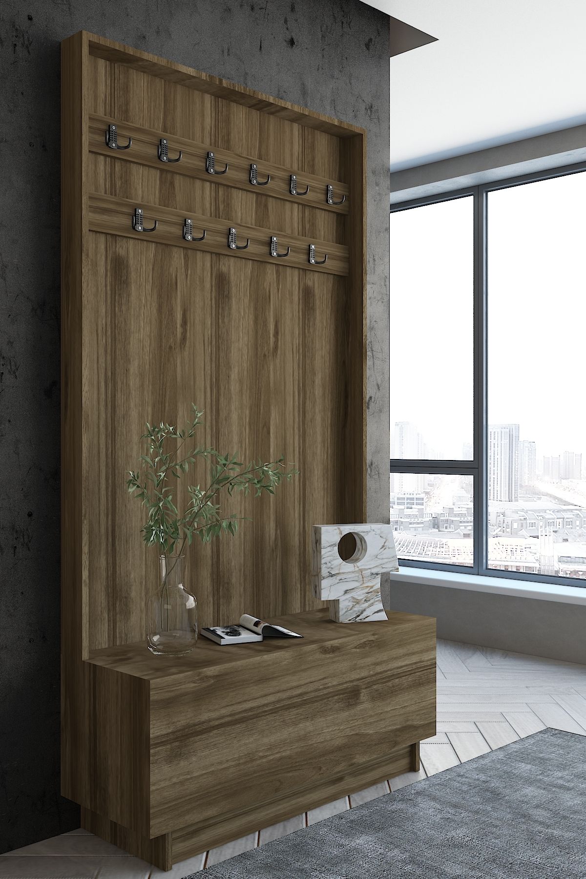Myniture Home & Living Carnaval Portmanto P2245-2 11 Askılık
