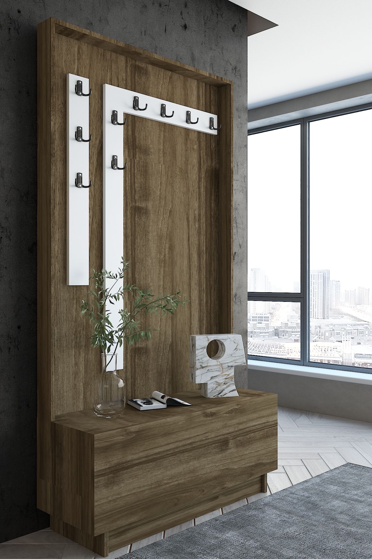 Myniture Home & Living Carnaval Portmanto P2243-1-6 9 Askılık