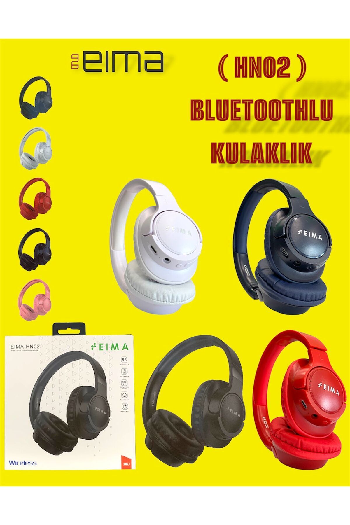 Bestech HN02 Bluetoothlu Kulak Üstü Kulaklık BEYAZ