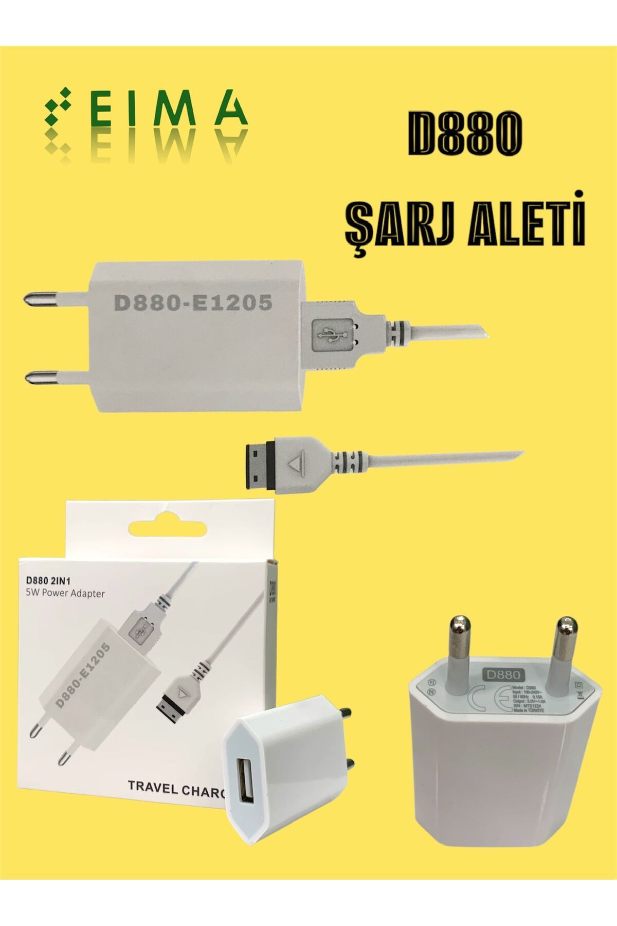 Bestech D880 ŞARJ ALETİ KABLO VE ADAPTÖR