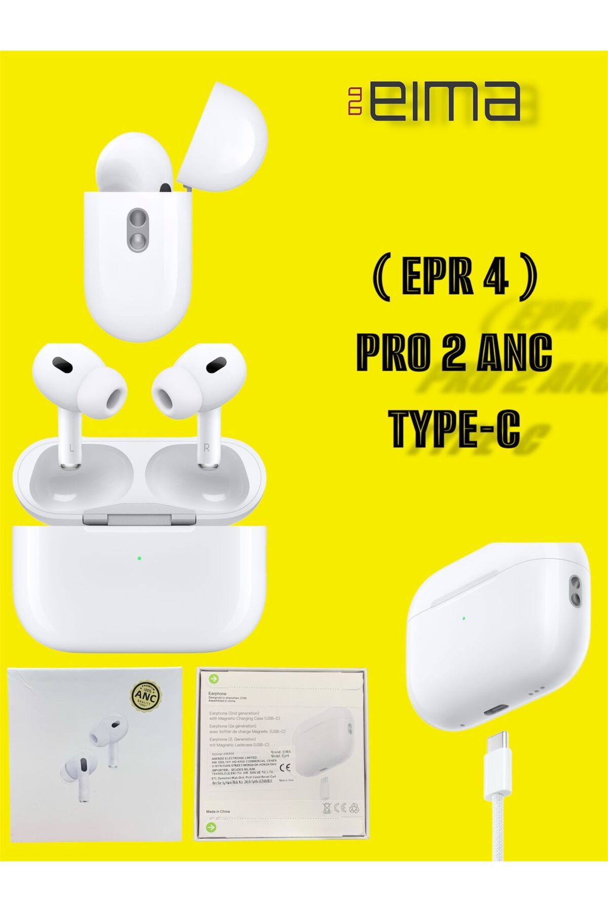 Bestech Pro 2 ANC Type C Girişli ANC Özellikli Pro Kulaklık epr4