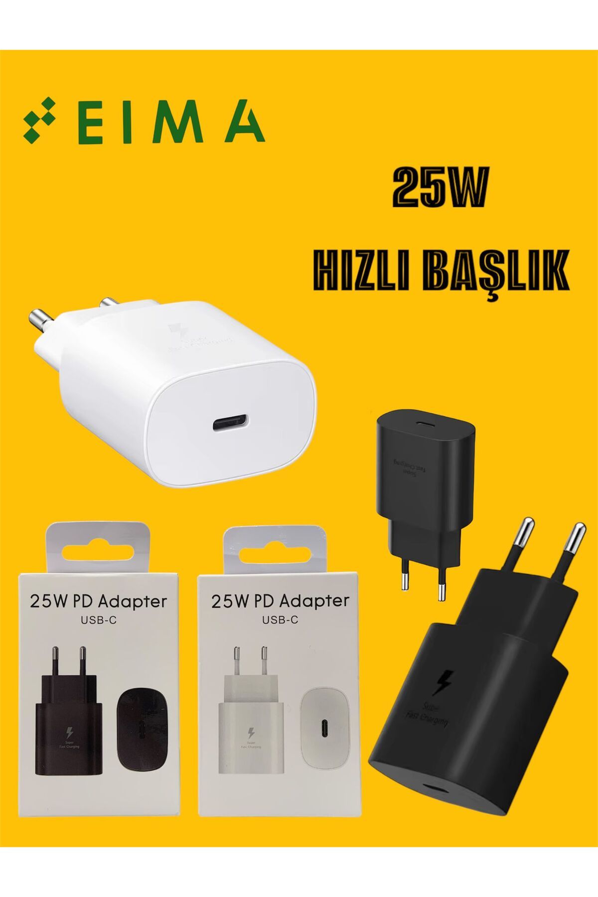 Bestech 25W Hızlı Şarj 25W PD Adapter USB C SİYAH