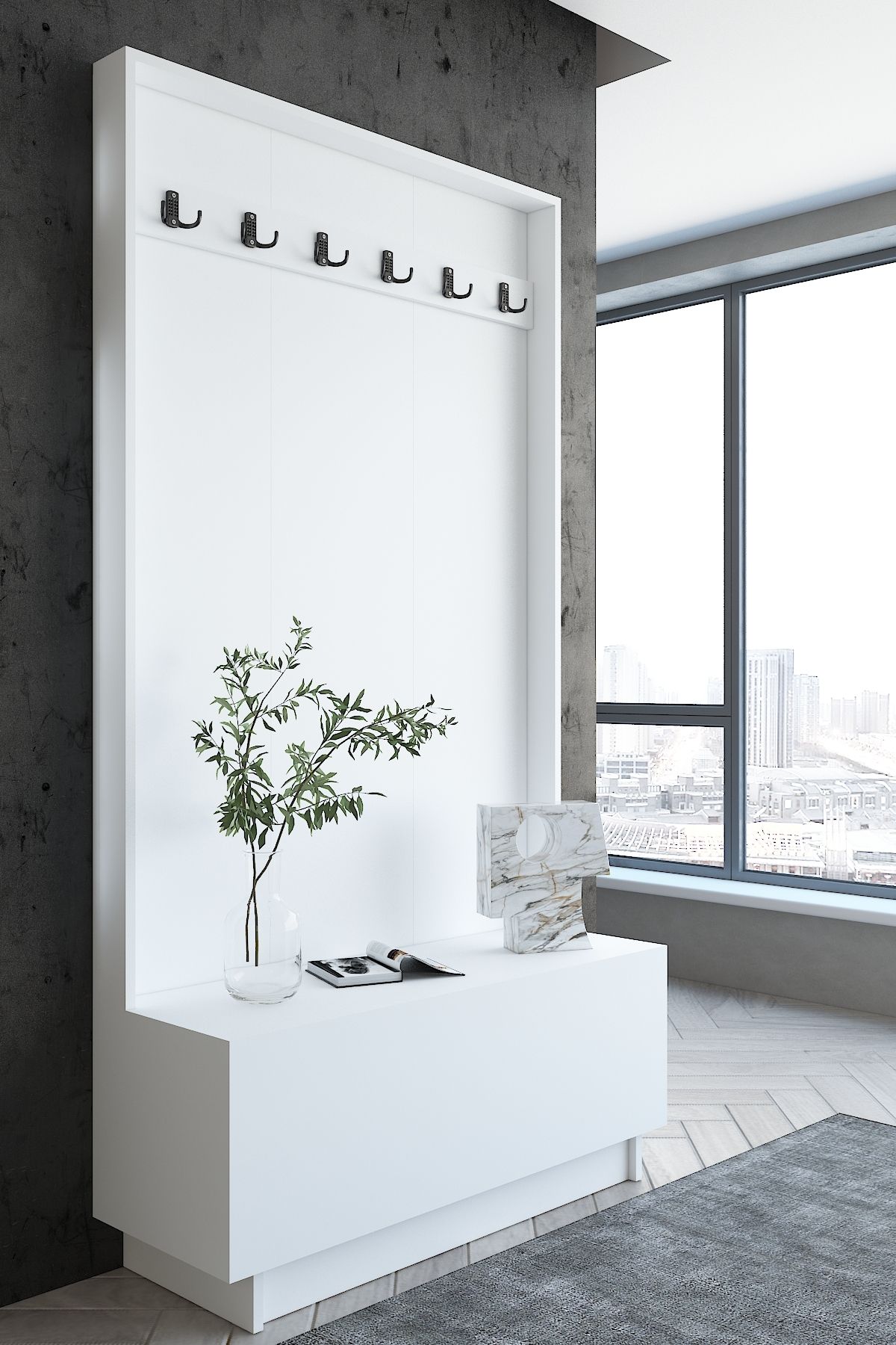 Myniture Home & Living Carnaval Portmanto P2244-1 6 Askılık