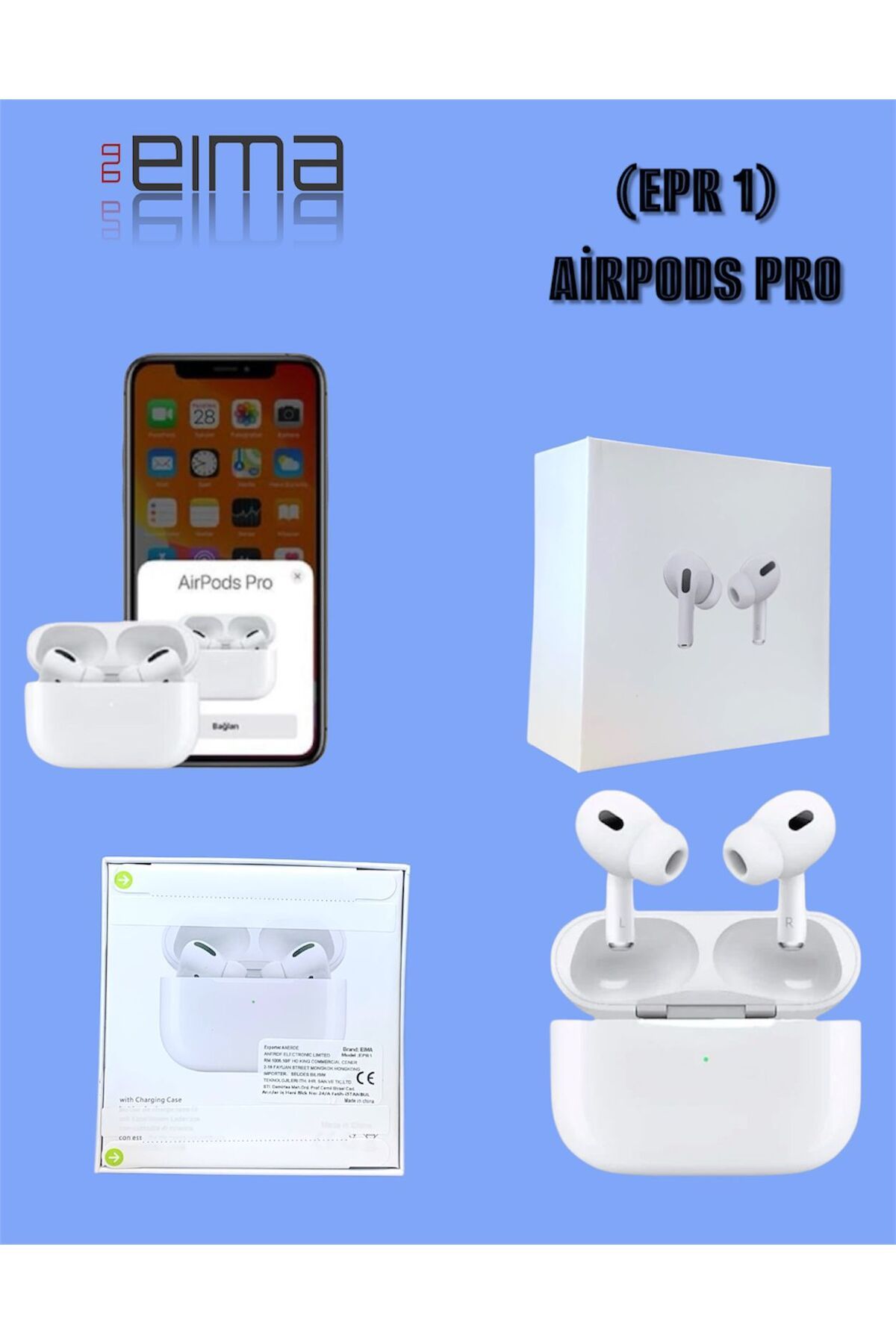 Bestech Pods Pro Beyaz Silikonlu Bluetooth Kulaklık Yüksek Kalite epr1