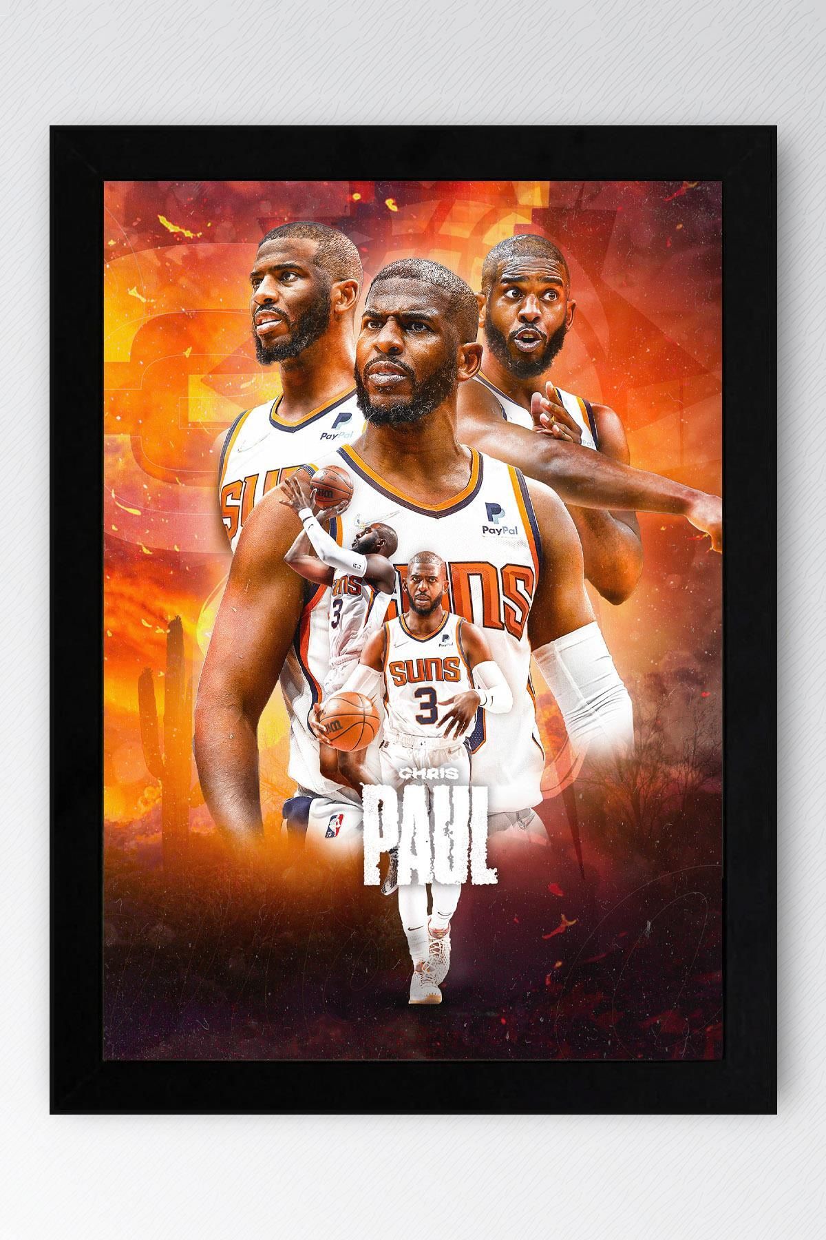 Saturn Chris Paul Çerçeveli Tablo - Basketbol NBA Posteri Tablo