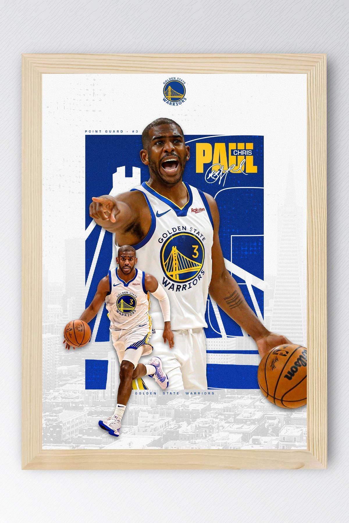 Saturn Chris Paul Çerçeveli Tablo - Basketbol NBA Posteri Tablo