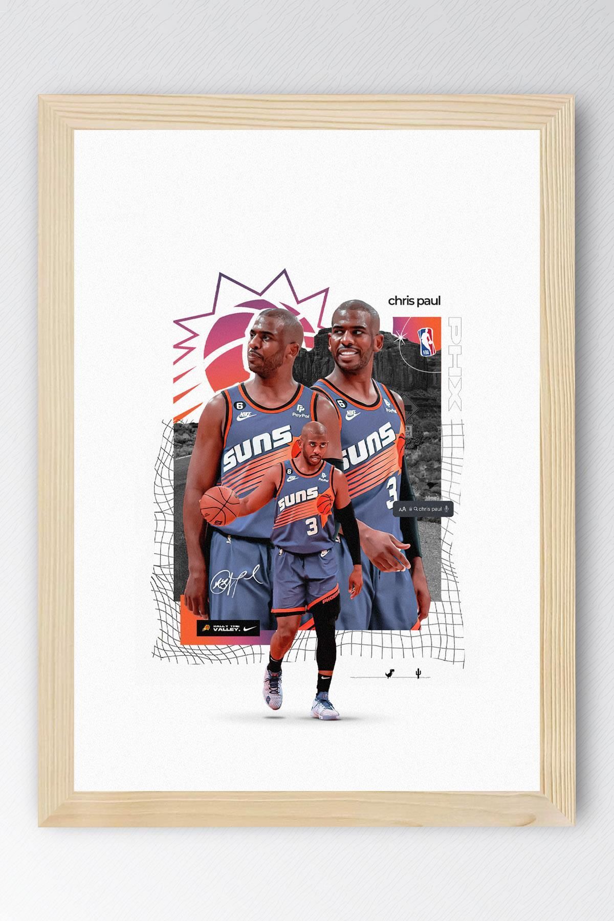 Saturn Chris Paul Çerçeveli Tablo - Basketbol NBA Posteri Tablo