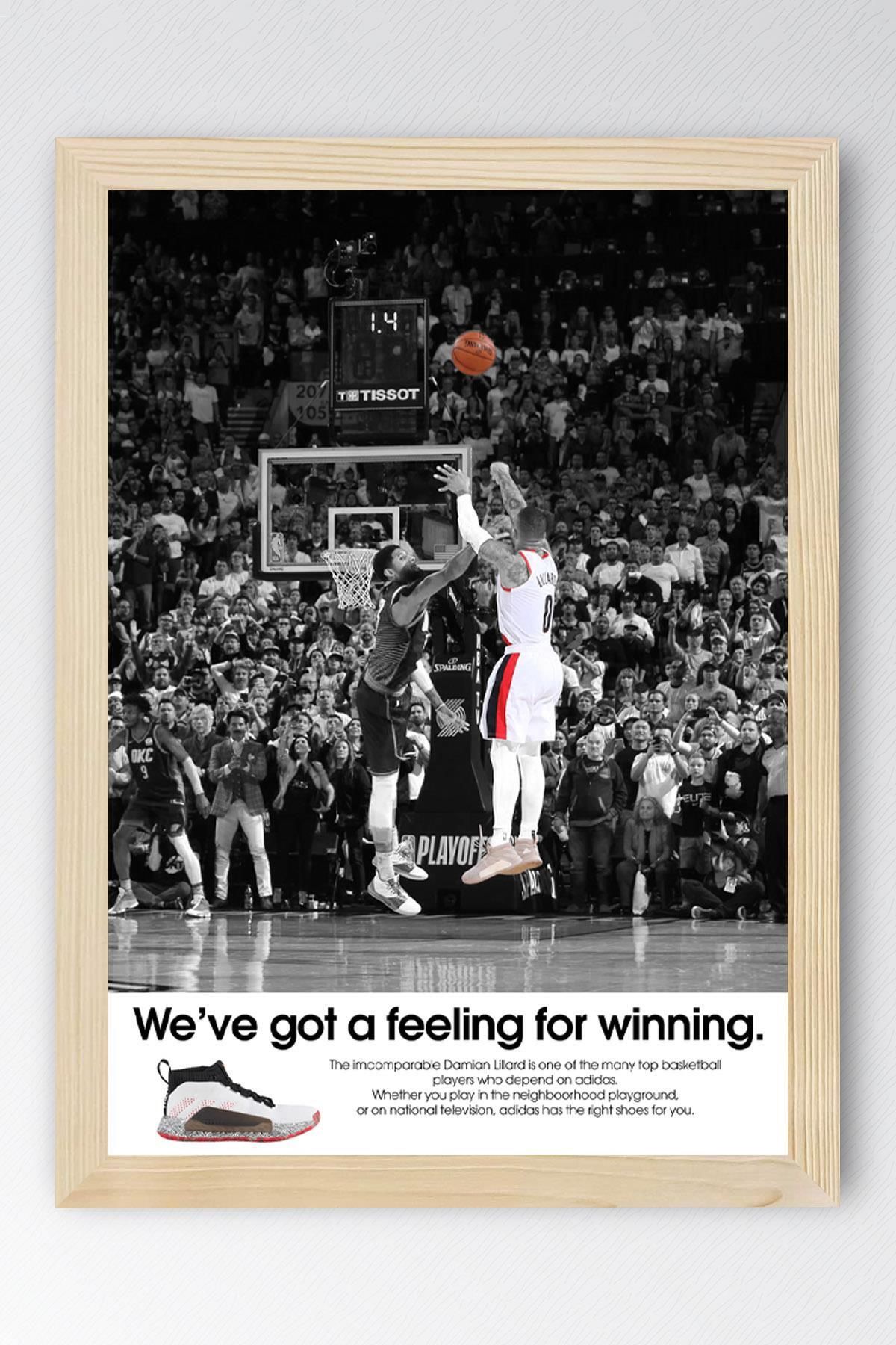 Saturn Damian Lillard Çerçeveli Tablo - Basketbol NBA Posteri Tablo