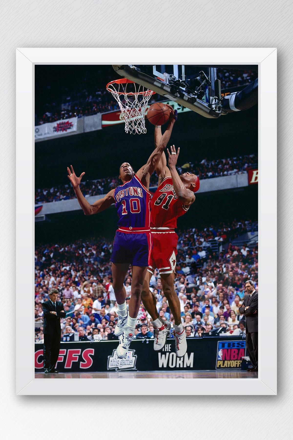 Saturn Dennis Rodman Çerçeveli Tablo - Basketbol NBA Posteri Tablo