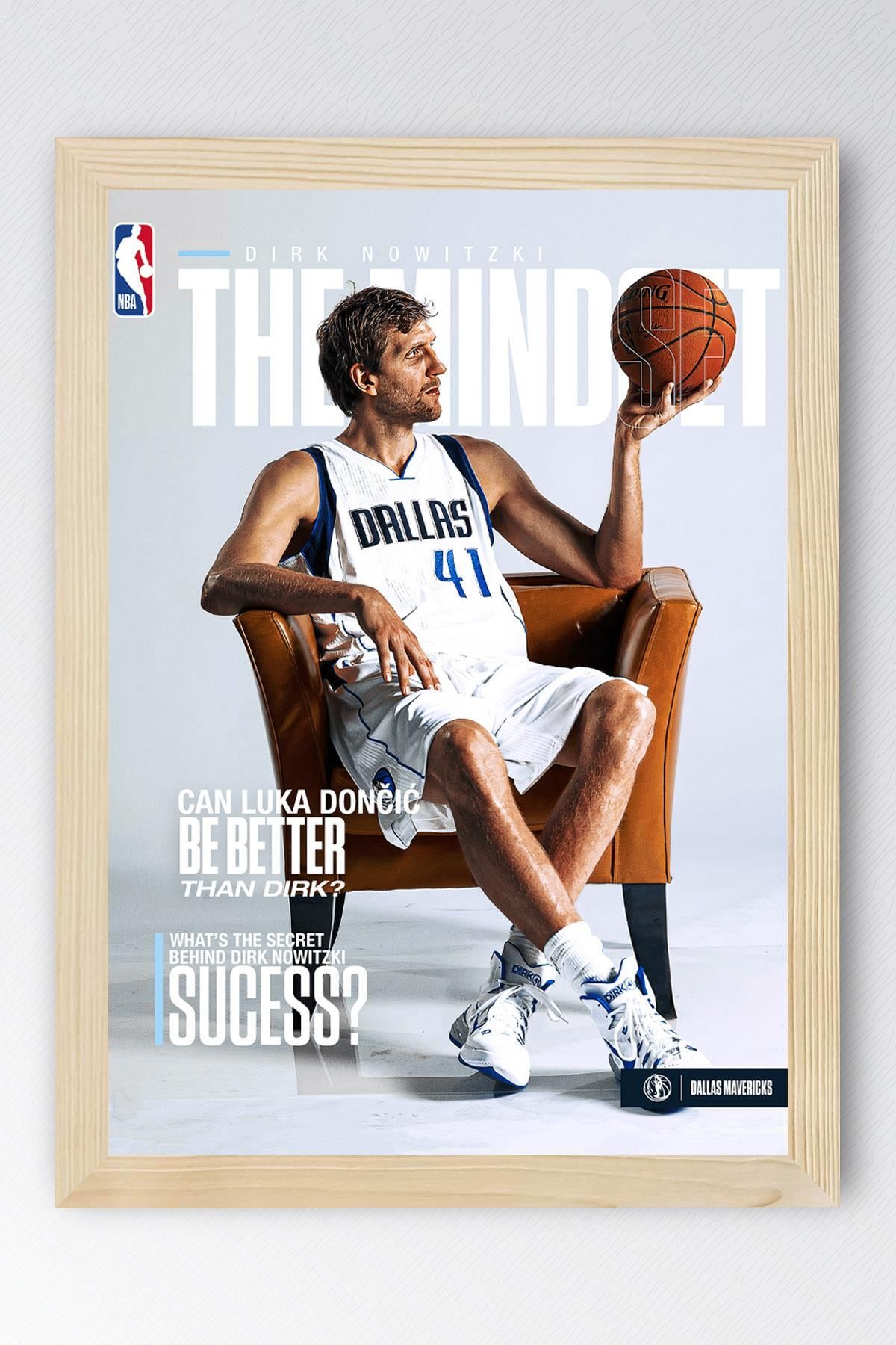 Saturn Dirk Nowitzki Çerçeveli Tablo - Basketbol NBA Posteri Tablo