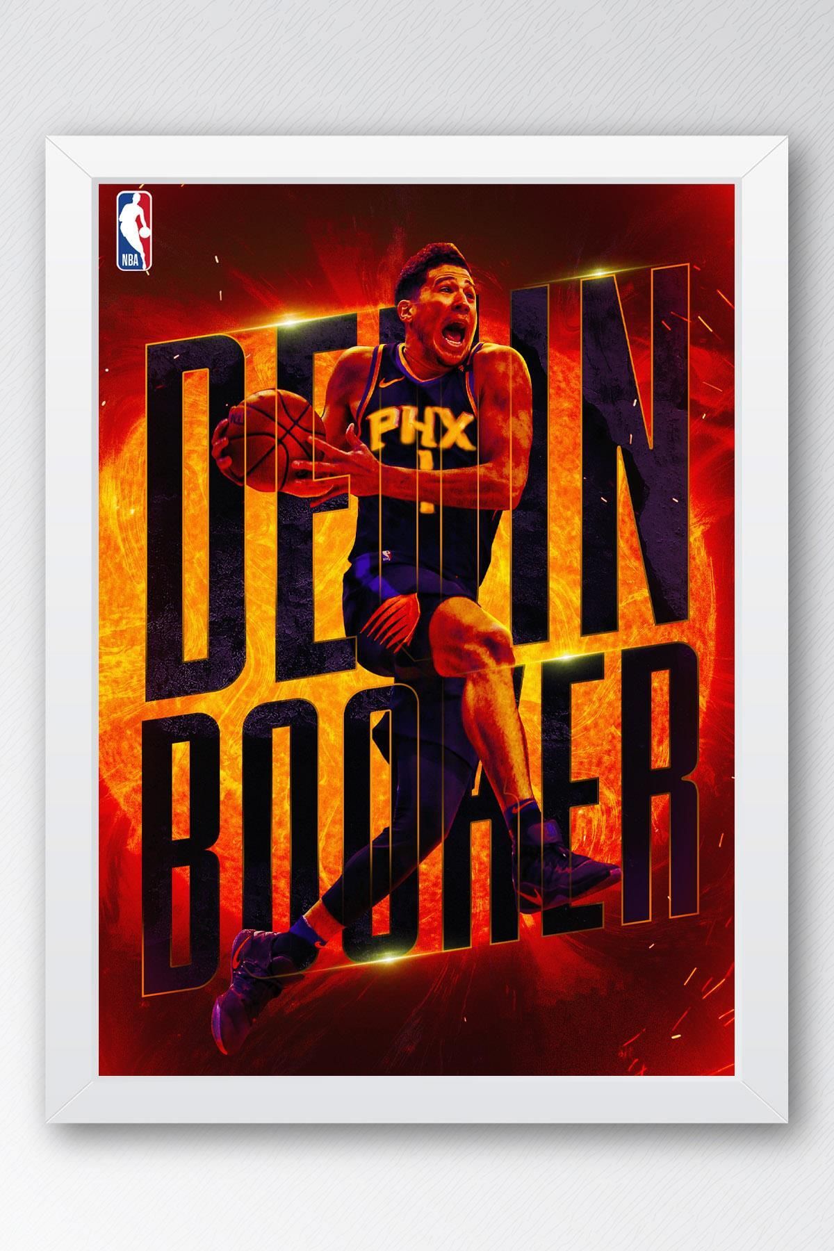 Saturn Devin Booker Çerçeveli Tablo - Basketbol NBA Posteri Tablo