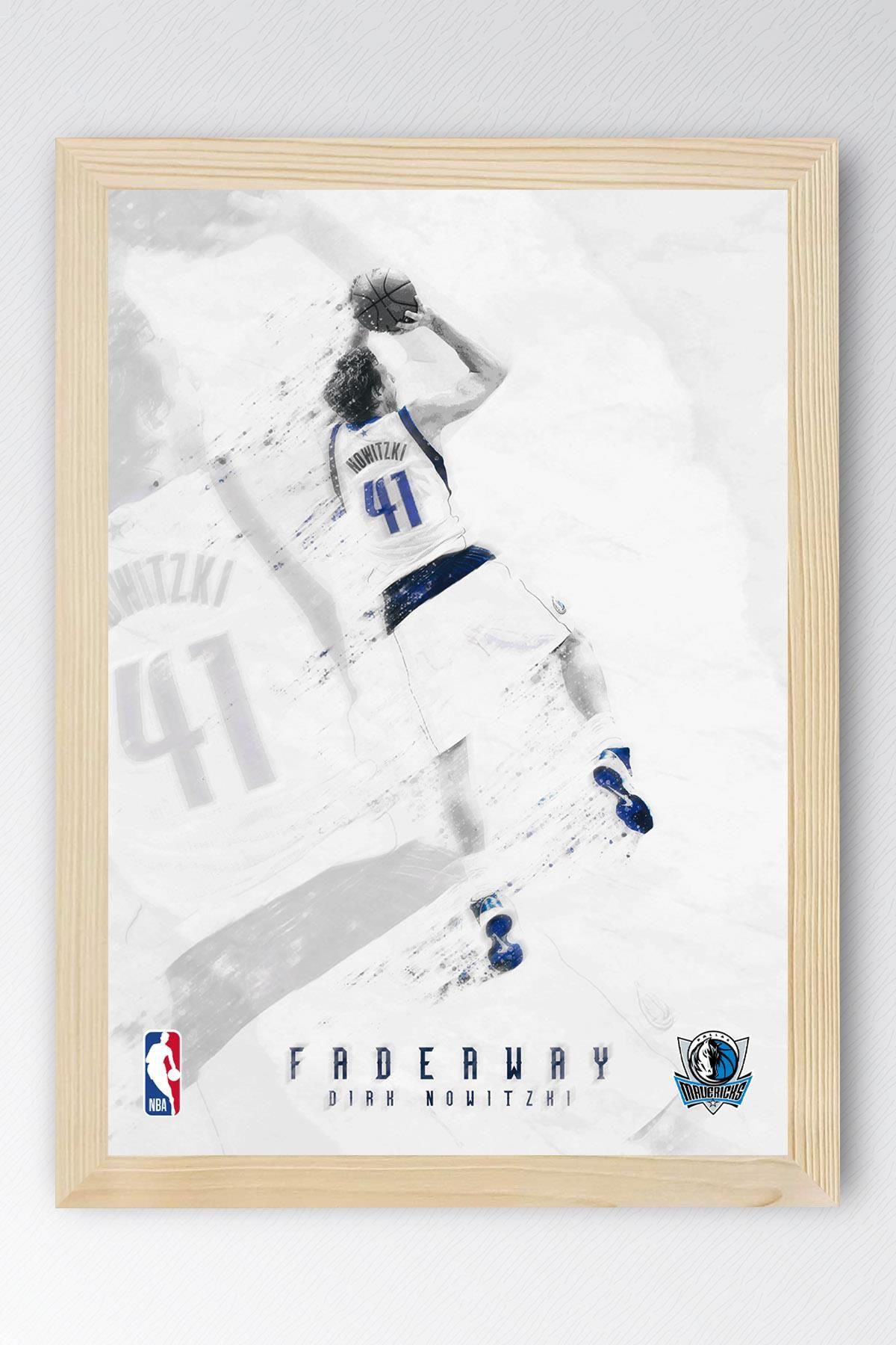 Saturn Dirk Nowitzki Çerçeveli Tablo - Dallas Mavericks NBA Posteri Tablo